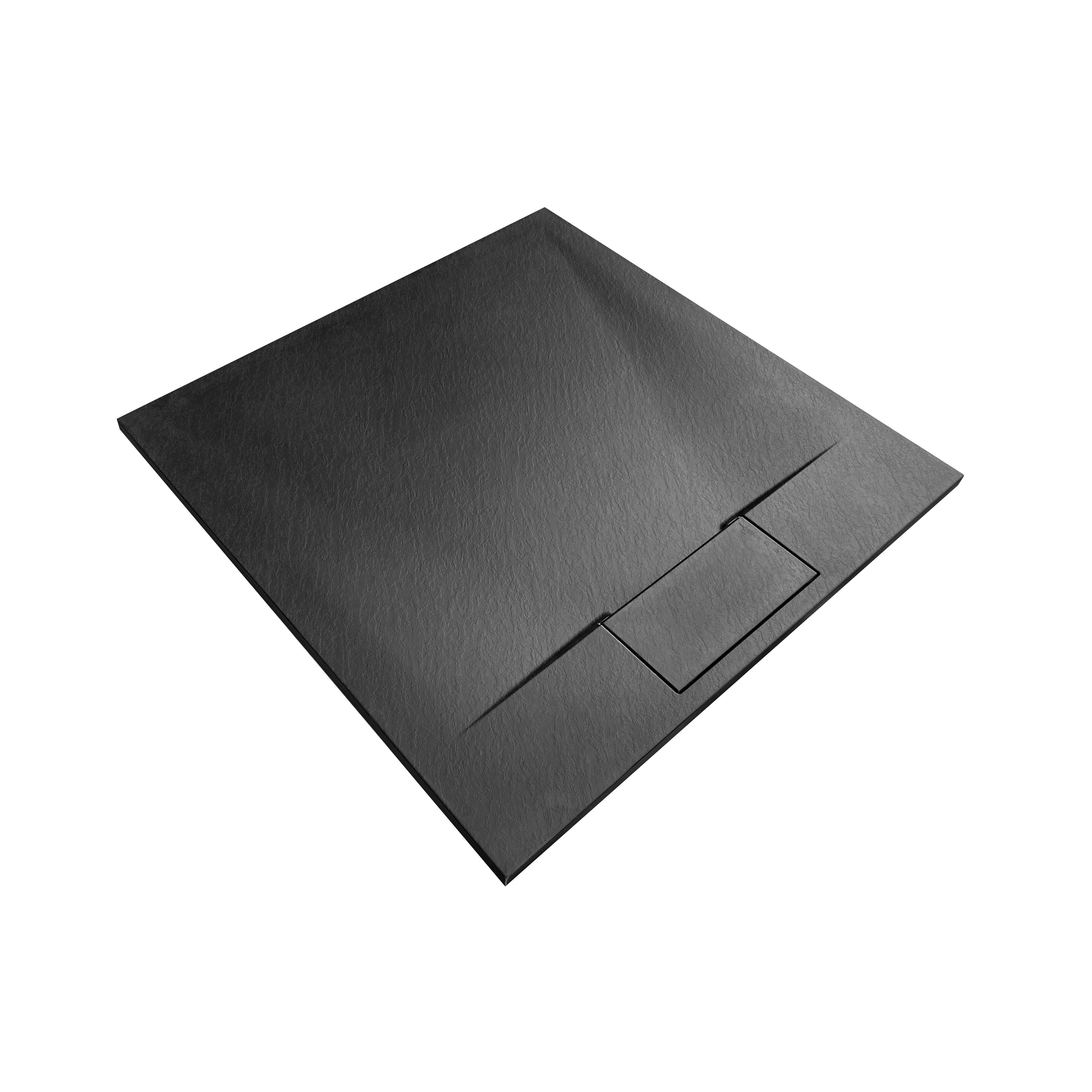 Duschtasse Bazalt Black 90x90