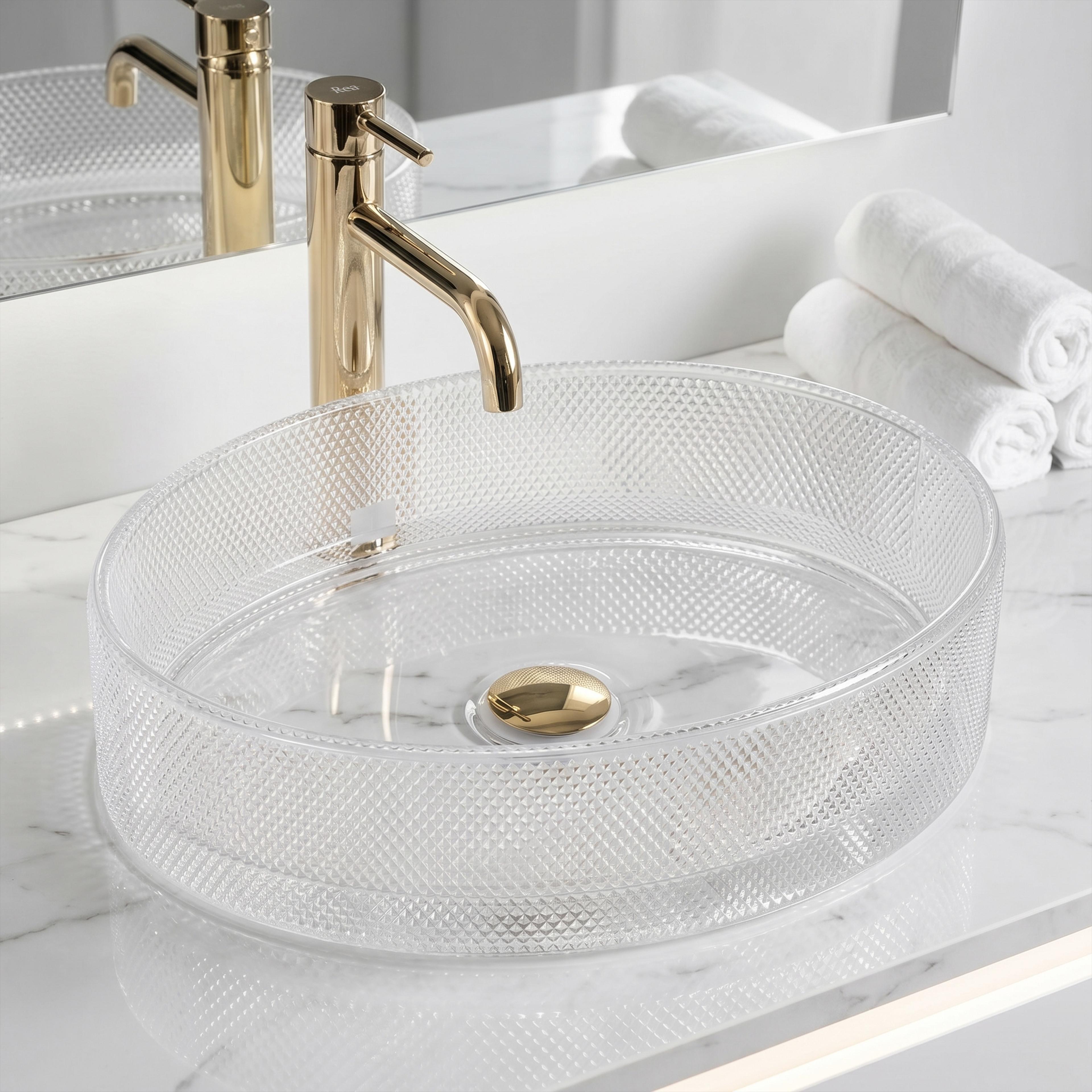 Countertop washbasin REA Mirella Transparent