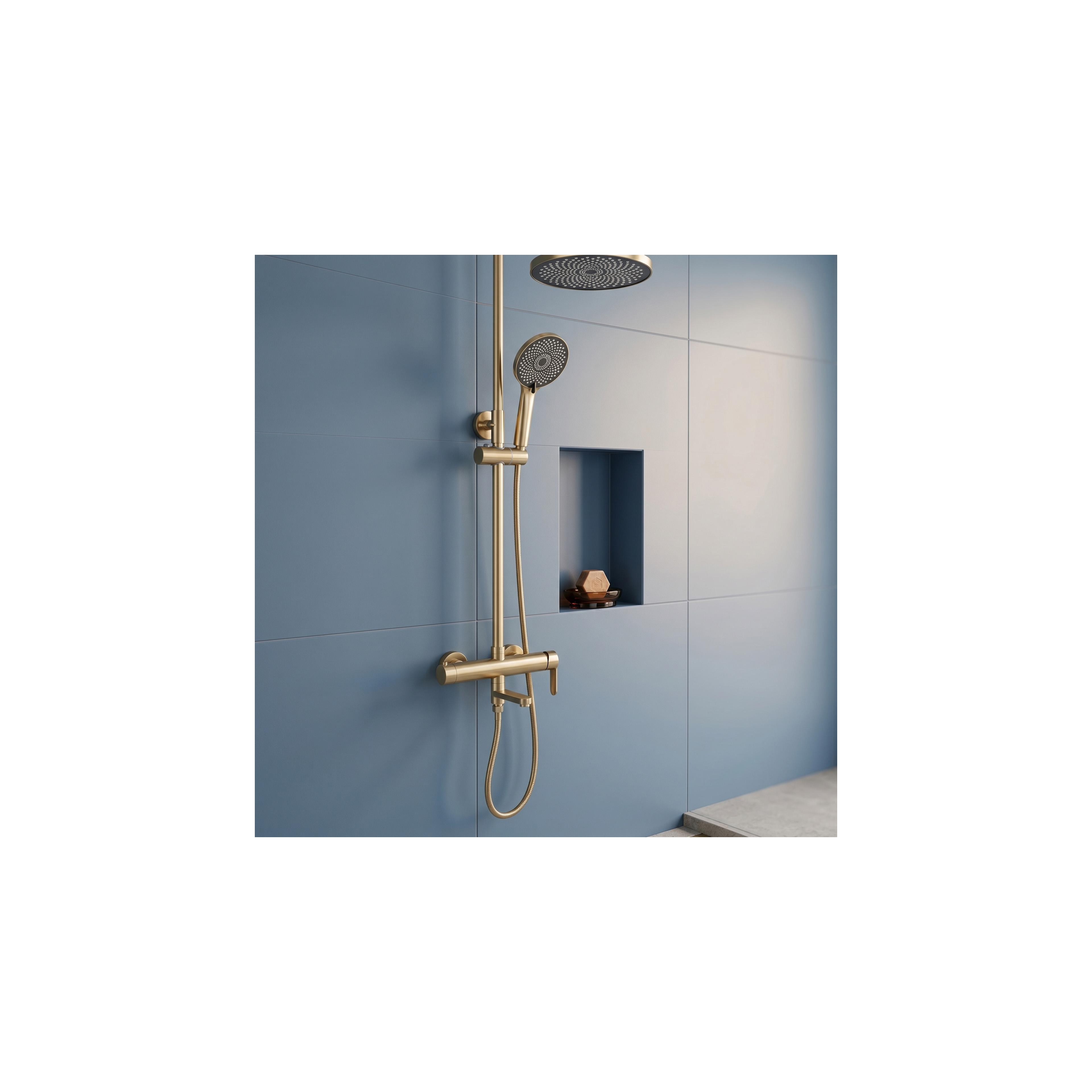 Shower Set Rea Arcos brush gold