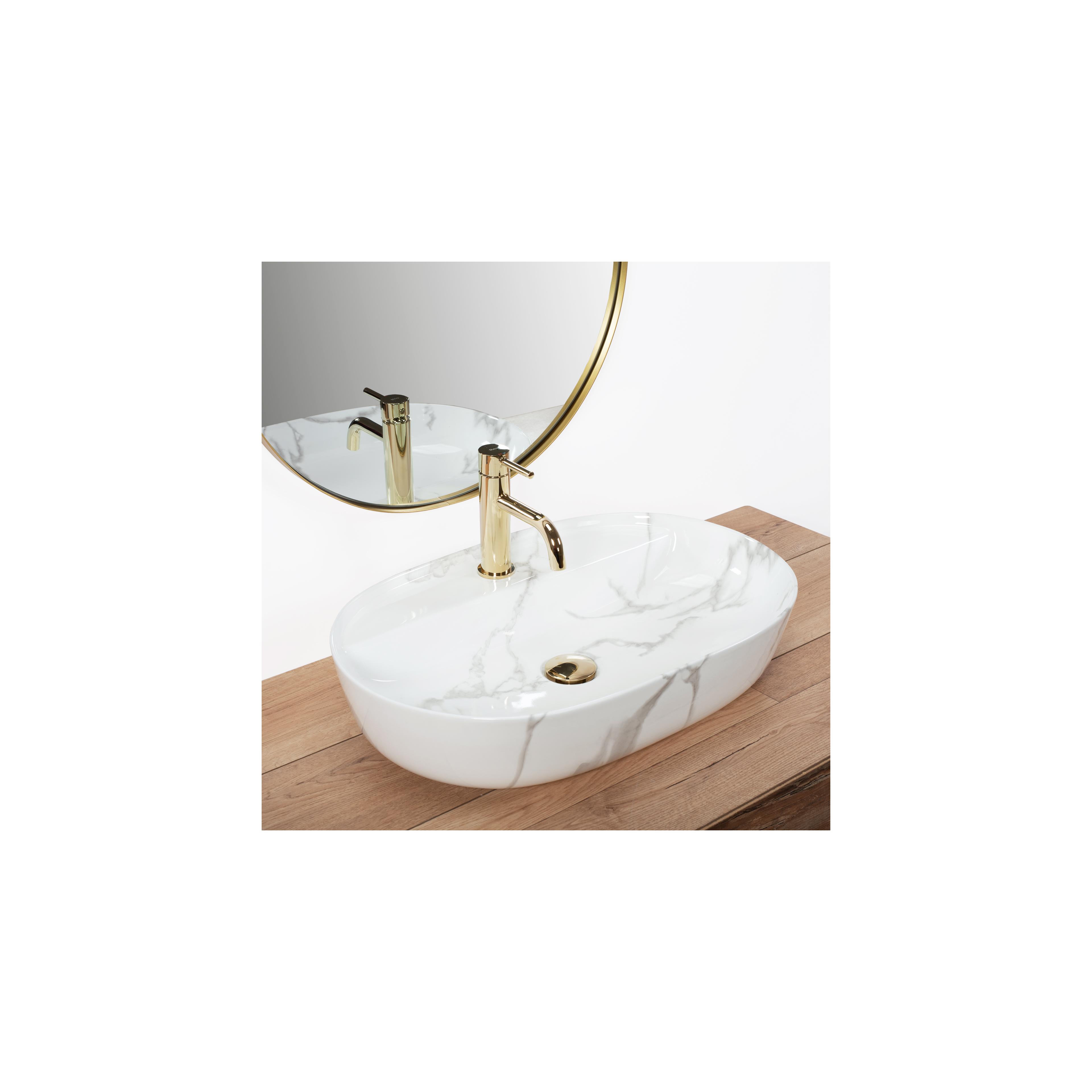 Countertop Basin REA Aura 61 Marmo Shiny