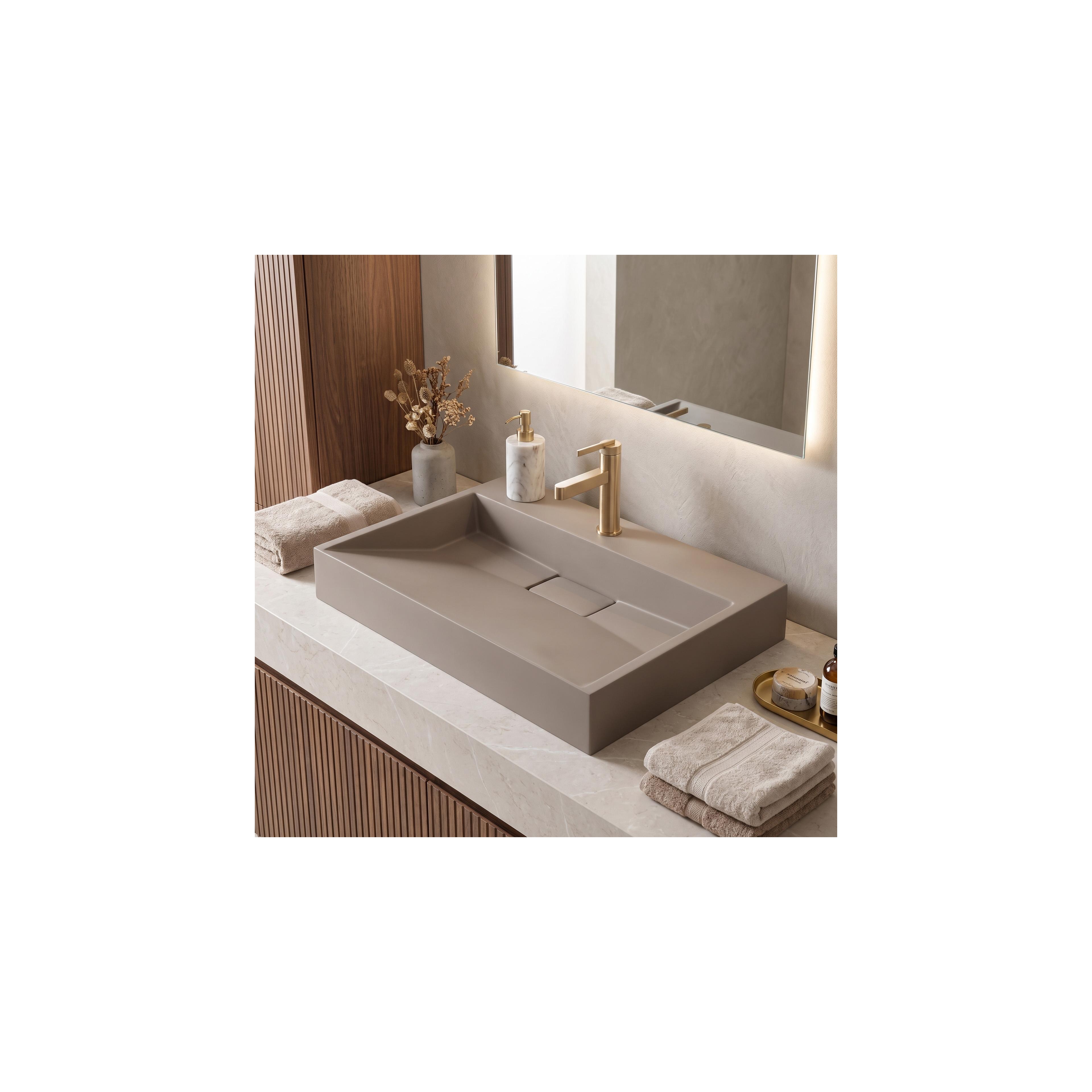 Konglomeratni umivaonik Rea GOYA 70CM Taupe