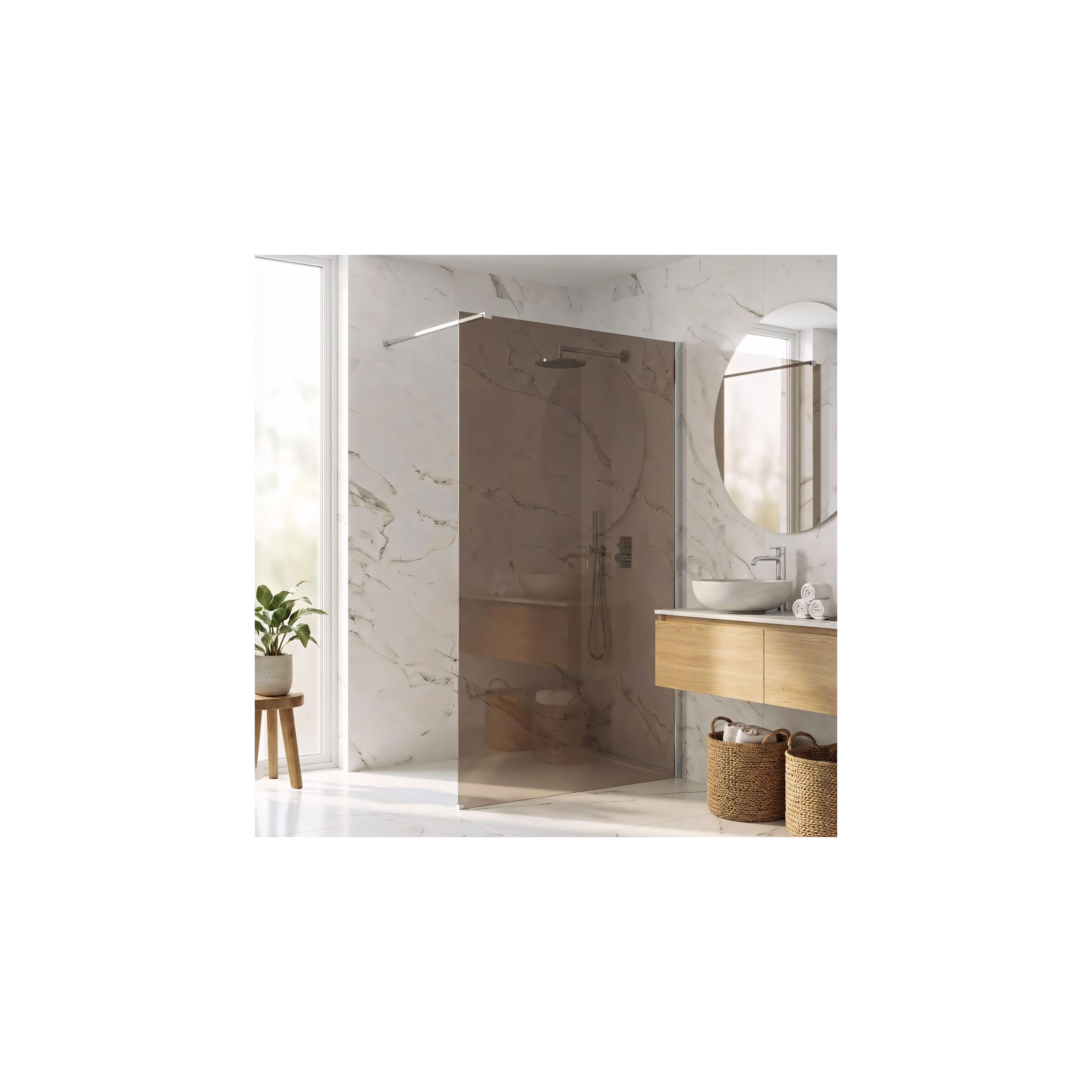 Paroi de douche Rea Flexi Brown / Chrome 110