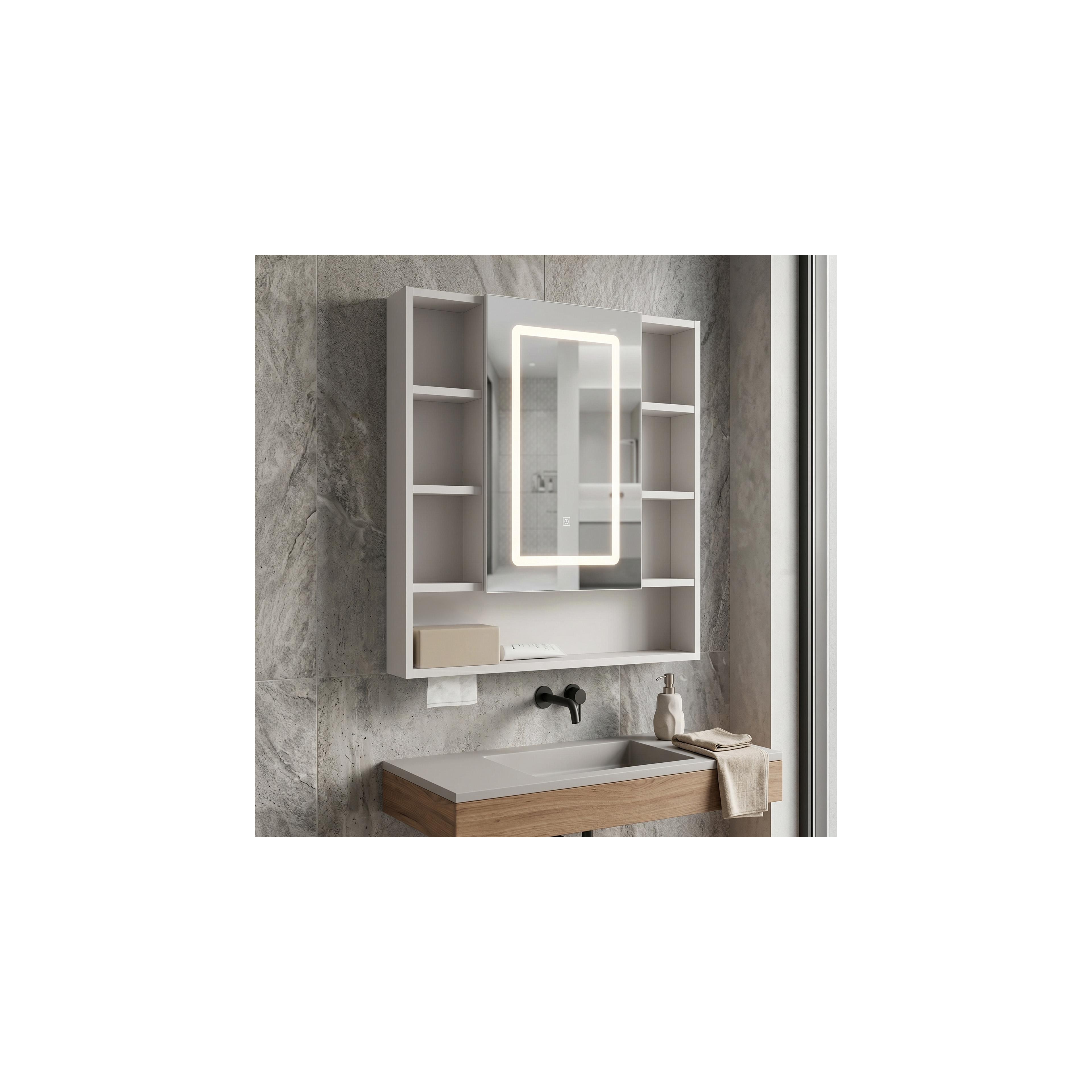 LED-Spiegelschrank Rea Luna 70x80cm