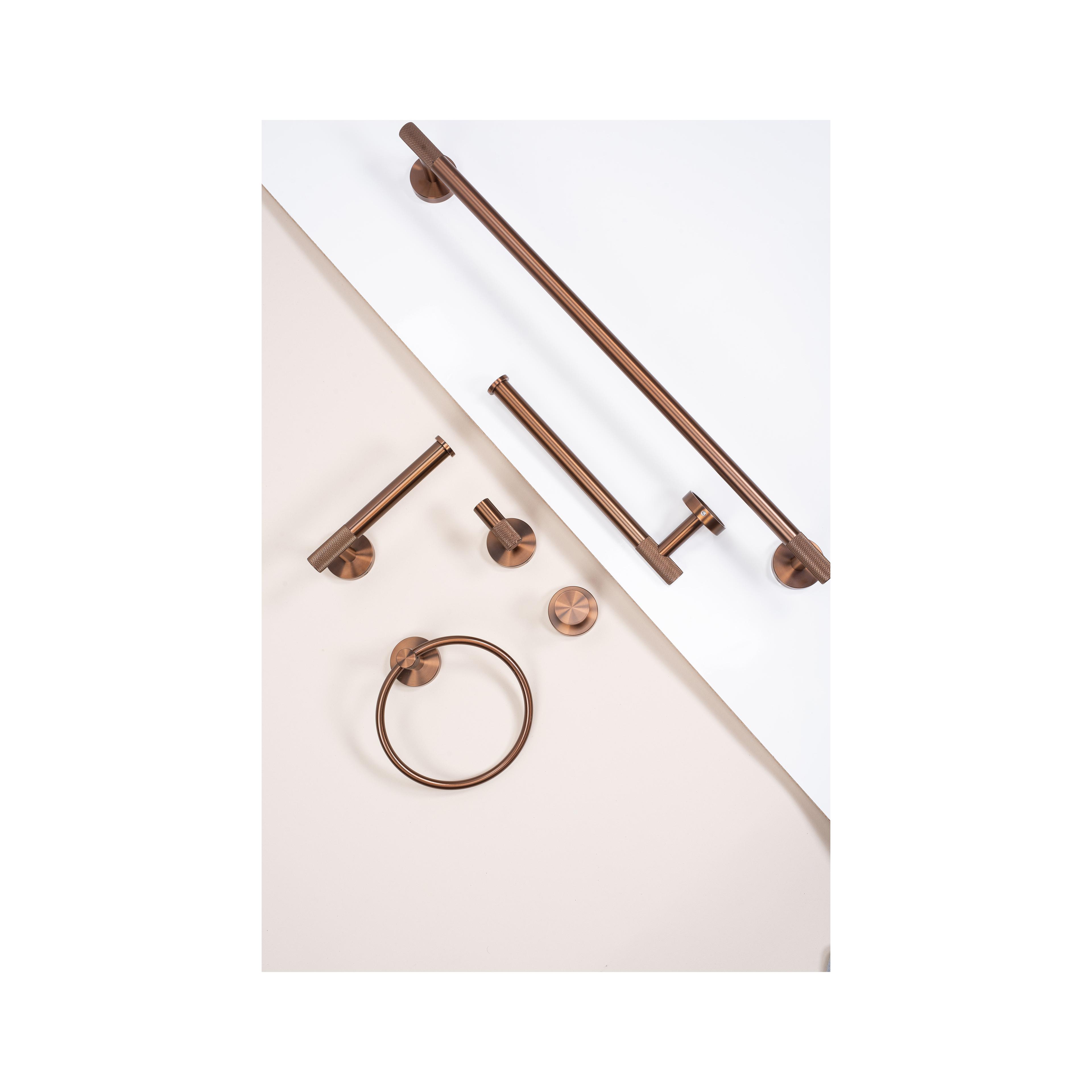 Enkelarmad badrums-krok 6603 Modern borstad koppar