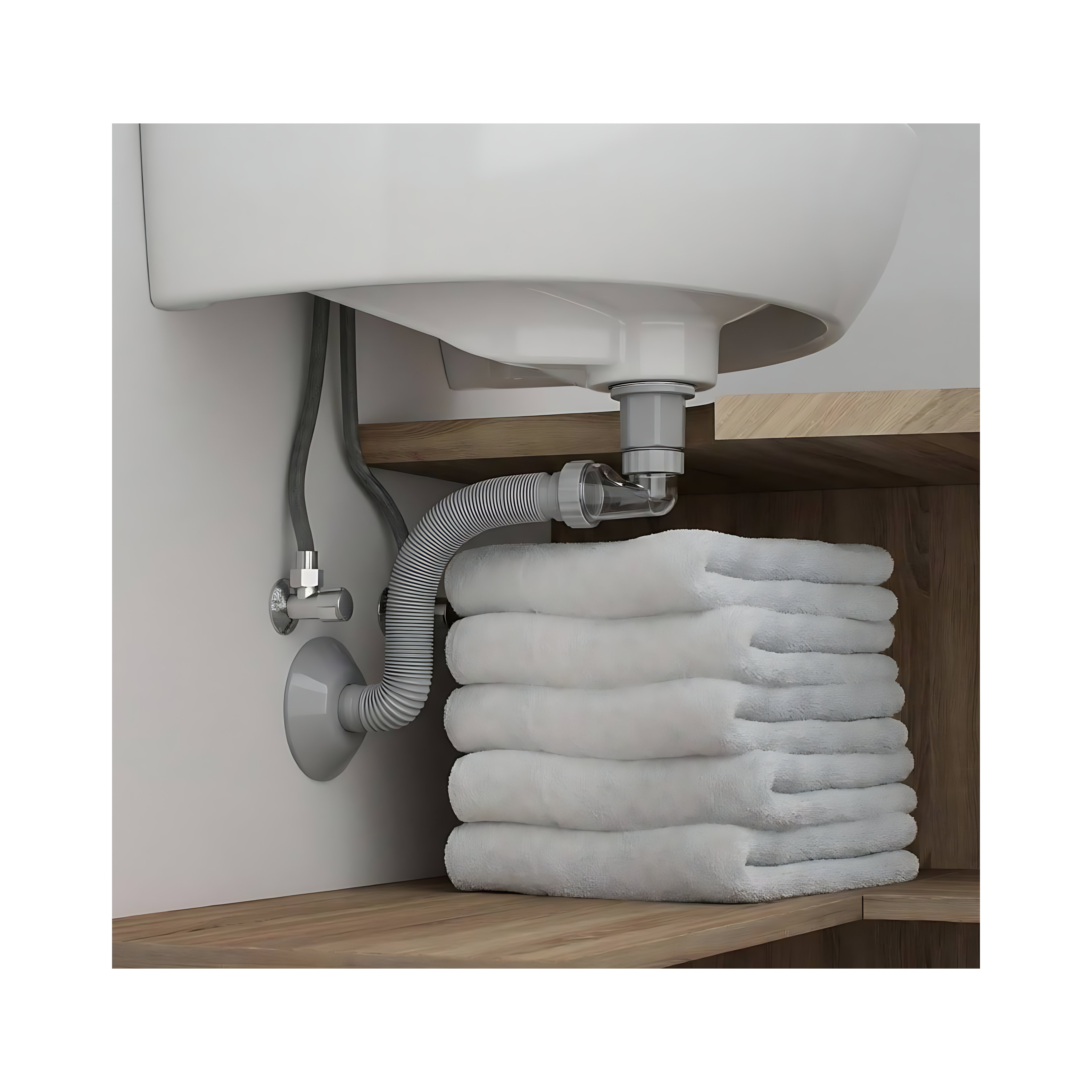 Waschbecken-Siphon Klik-Klak Universal REA Flow Chrome