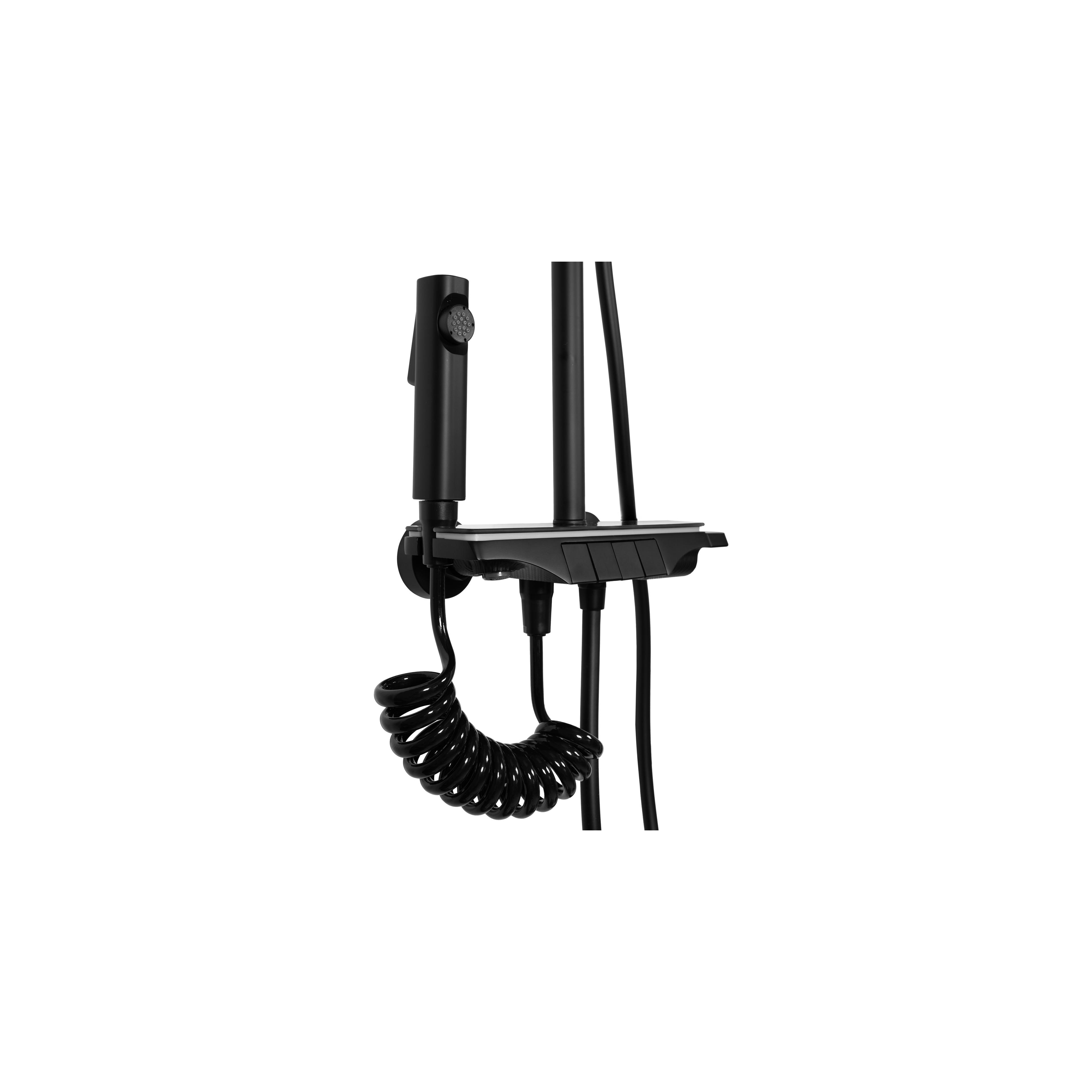 Shower set REA Savio Led Black