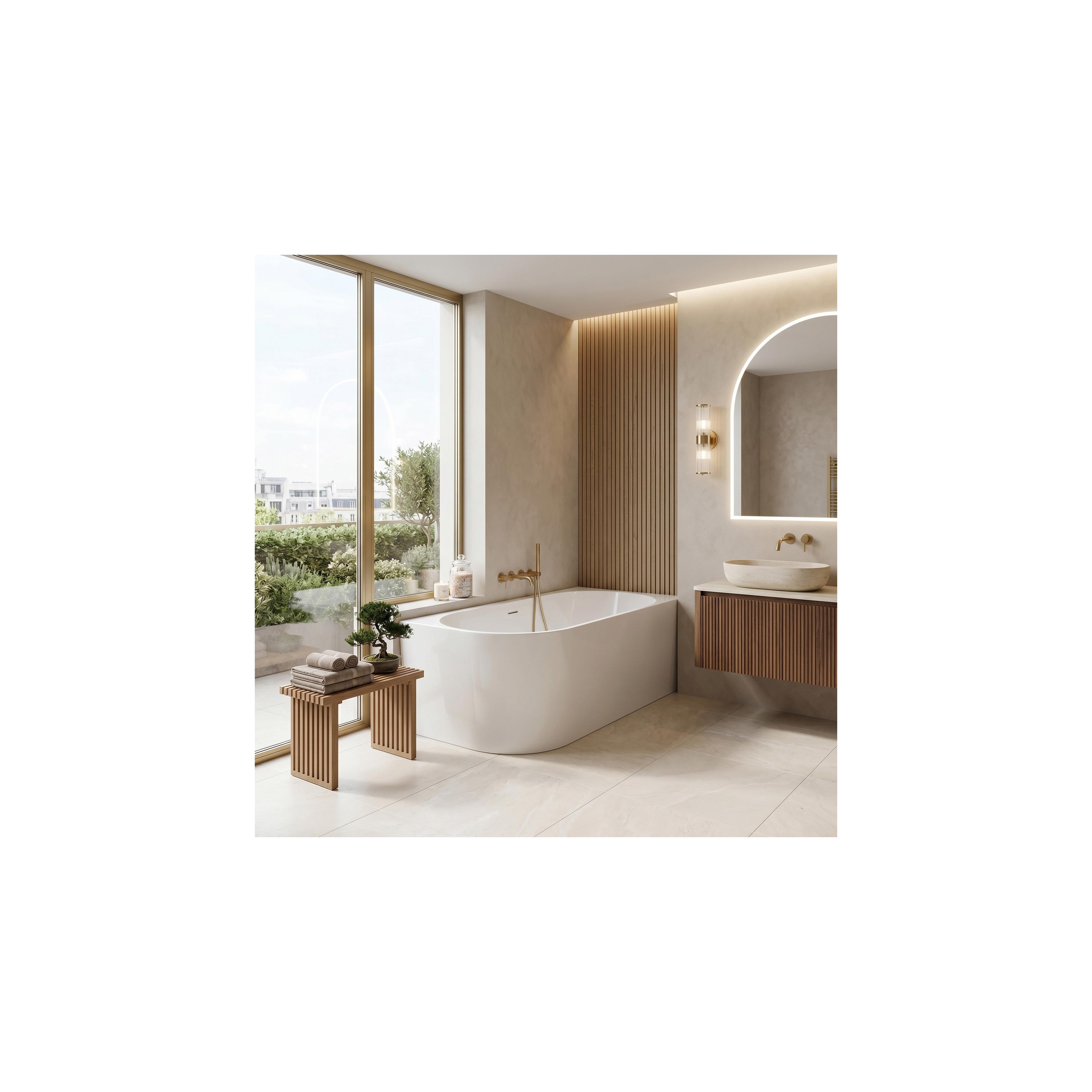 Eckbadewanne aus Acryl REA Bellanto Slim 150 Right