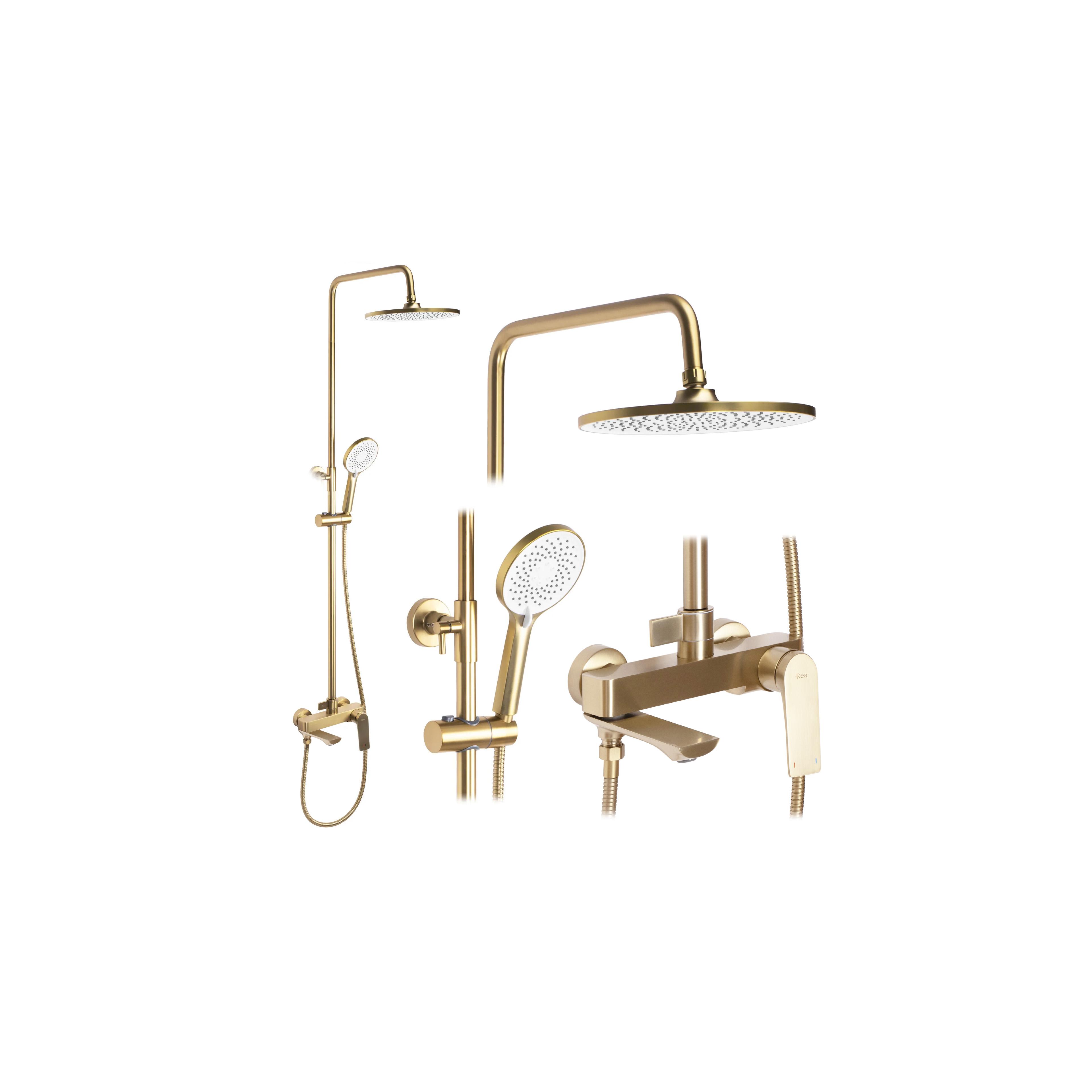 Kit de douche REA AVALON GOLD BRUSH