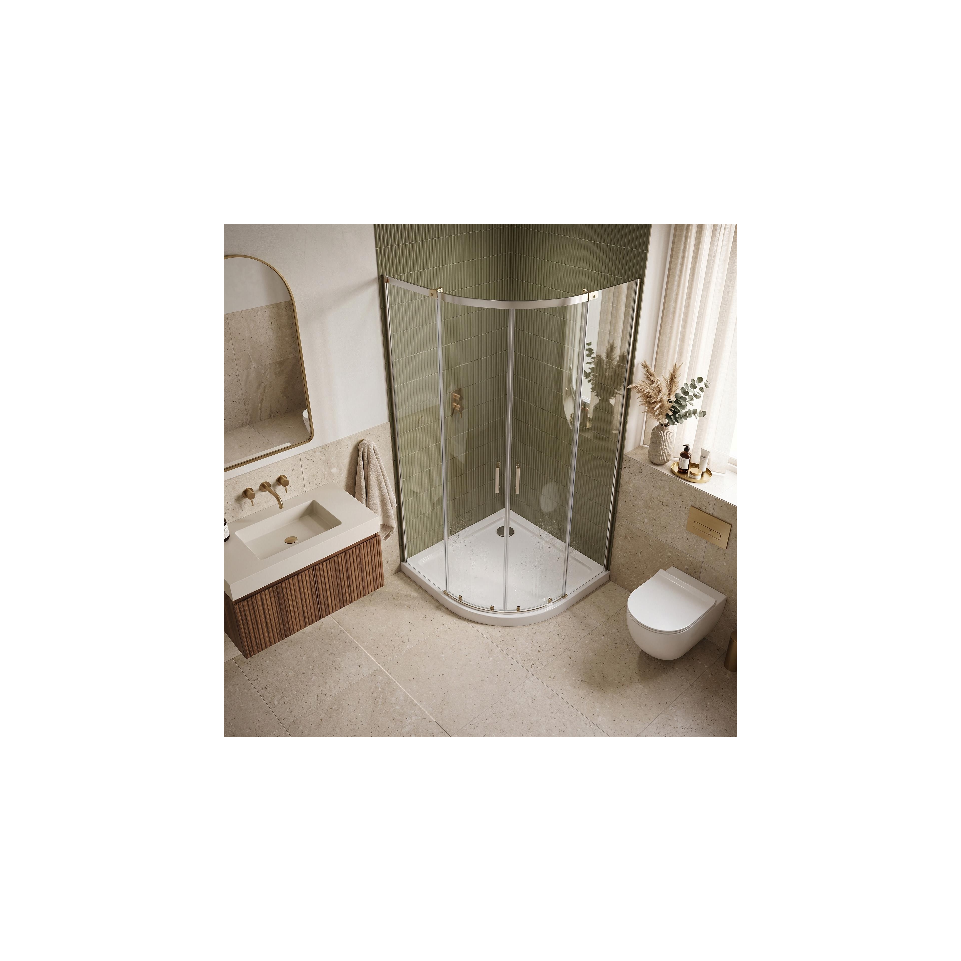 Duschkar Rea Look White 80x80