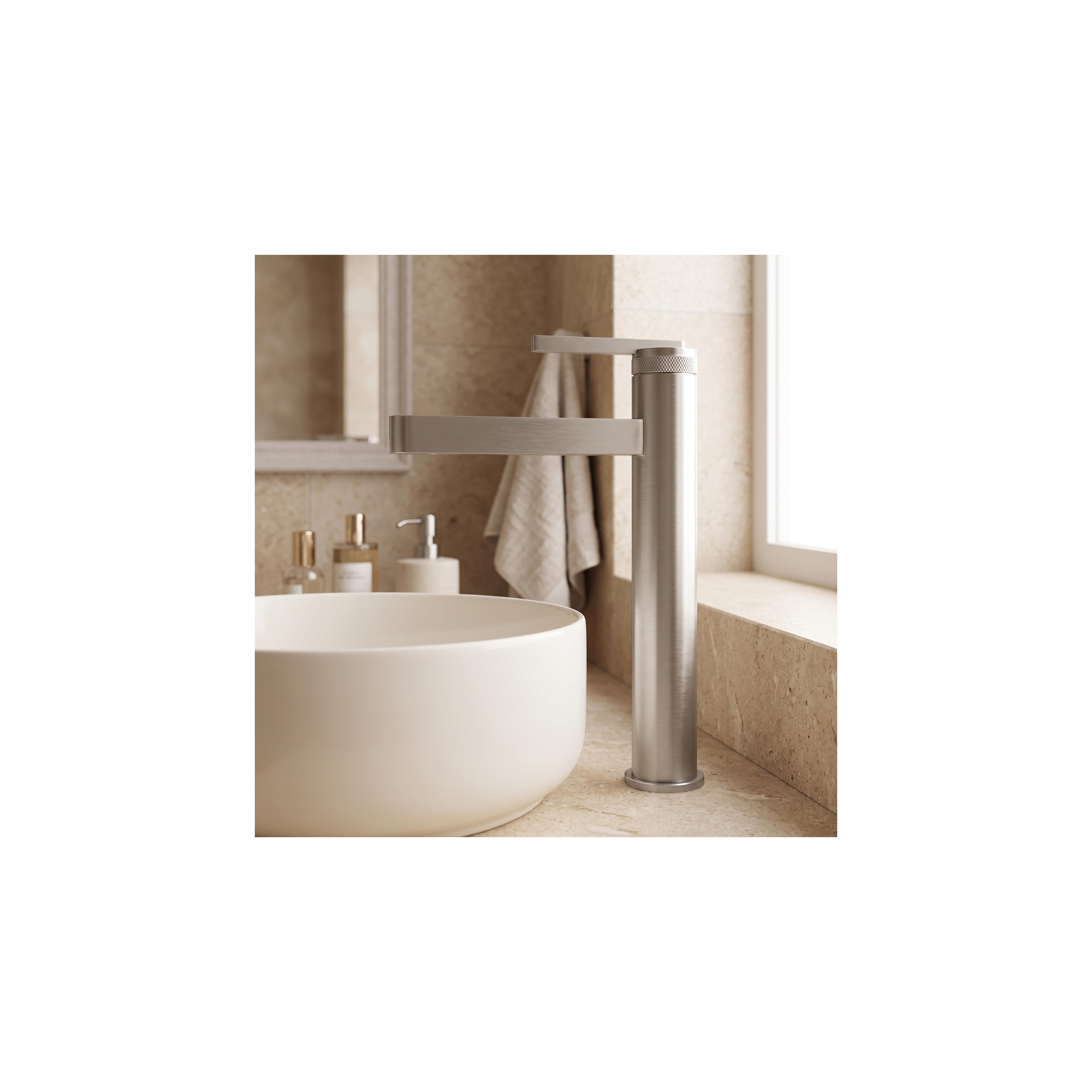 Bathroom faucet Rea Grace Brush Nickel High