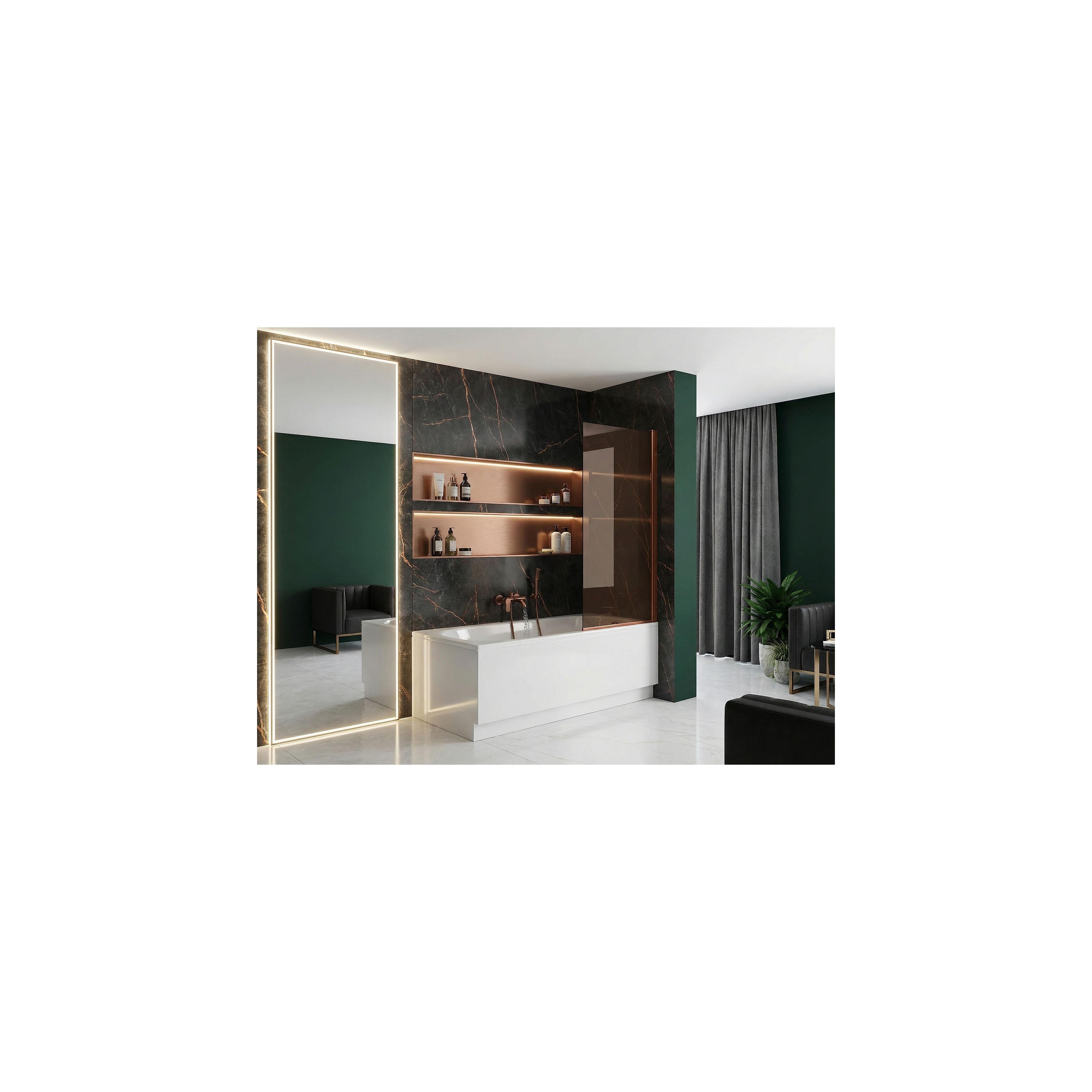 Pare-baignoire Rea Elegant Brush Copper 70