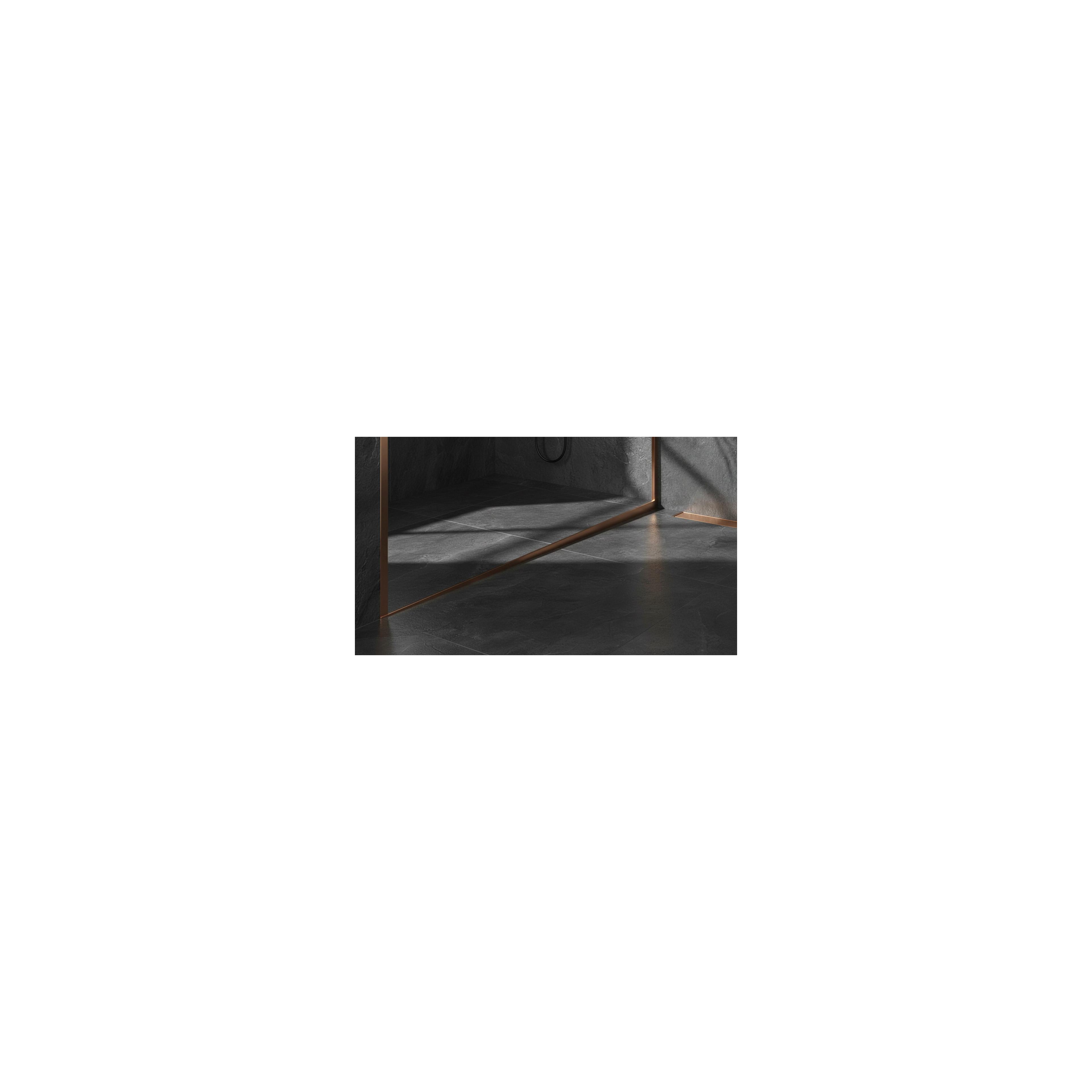 Shower tray skirting panel 100cm Brush Copper