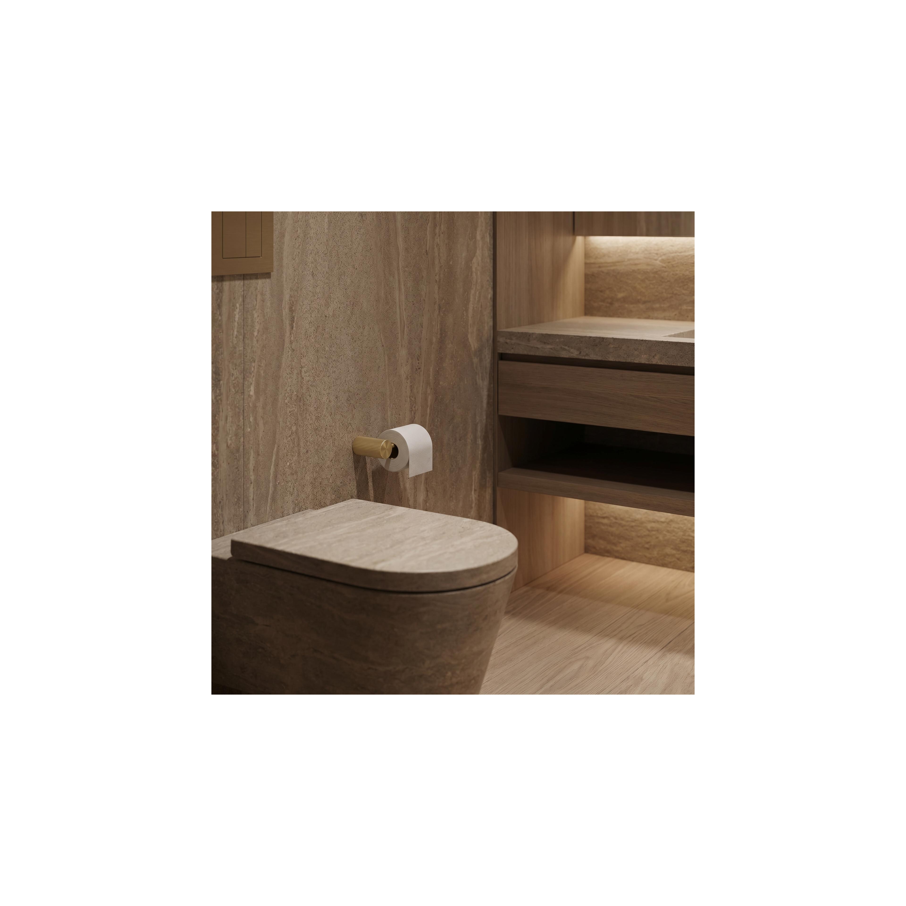 Halter für Toilettenpapier 64105 SOLO Brush Gold