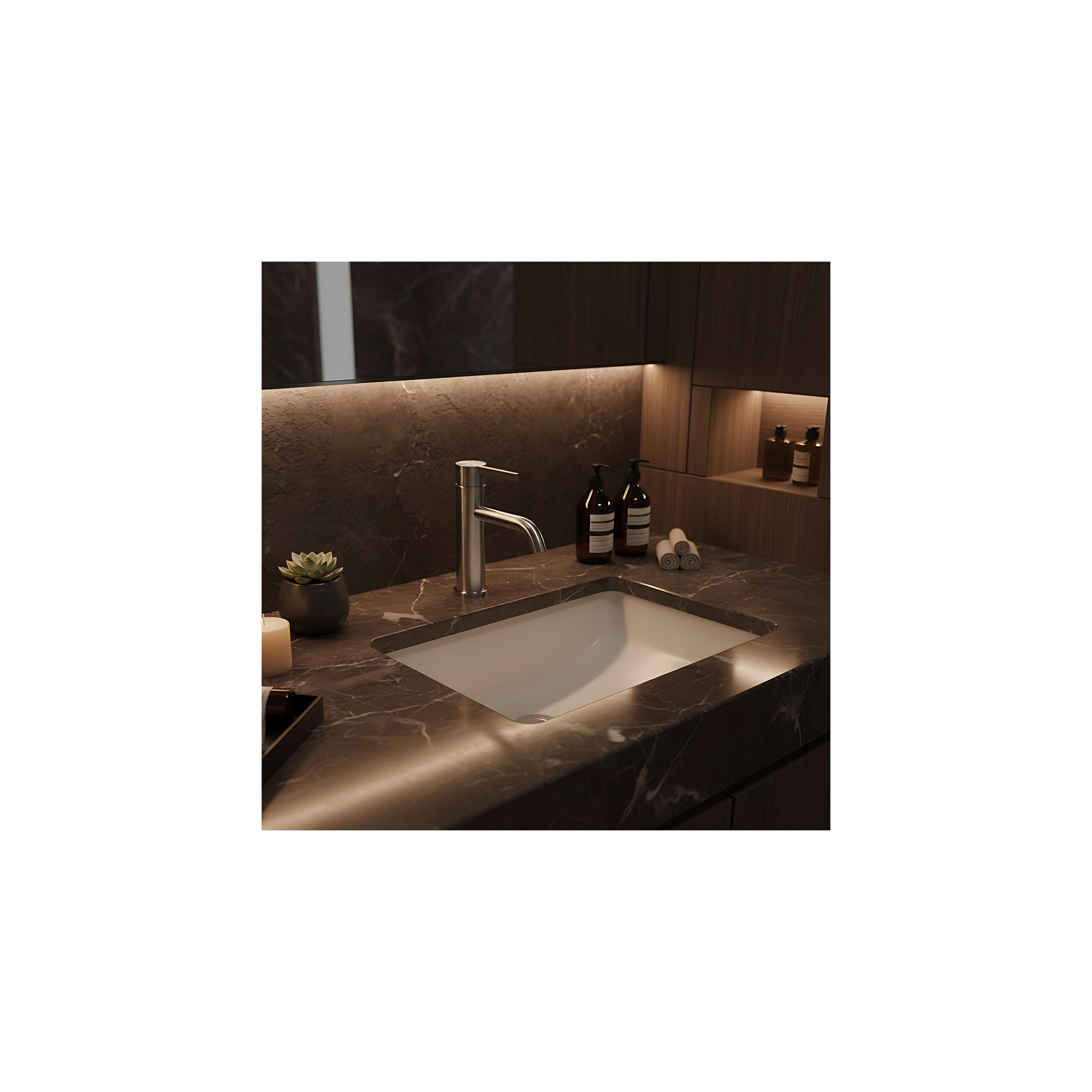 Bathroom faucet Rea Foster Brush Nickel Low