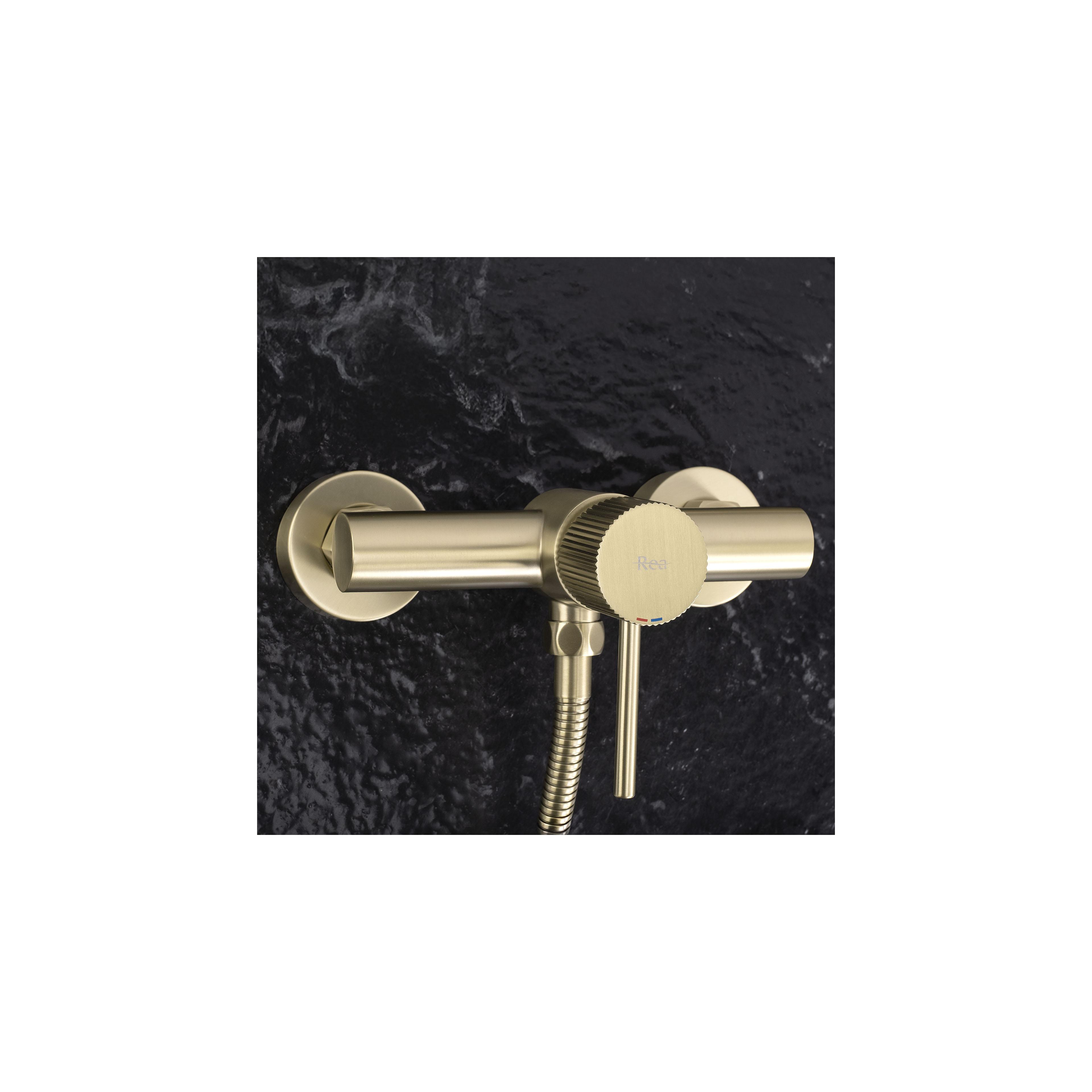 Duscharmatur REA Lungo Stripe BRUSH GOLD