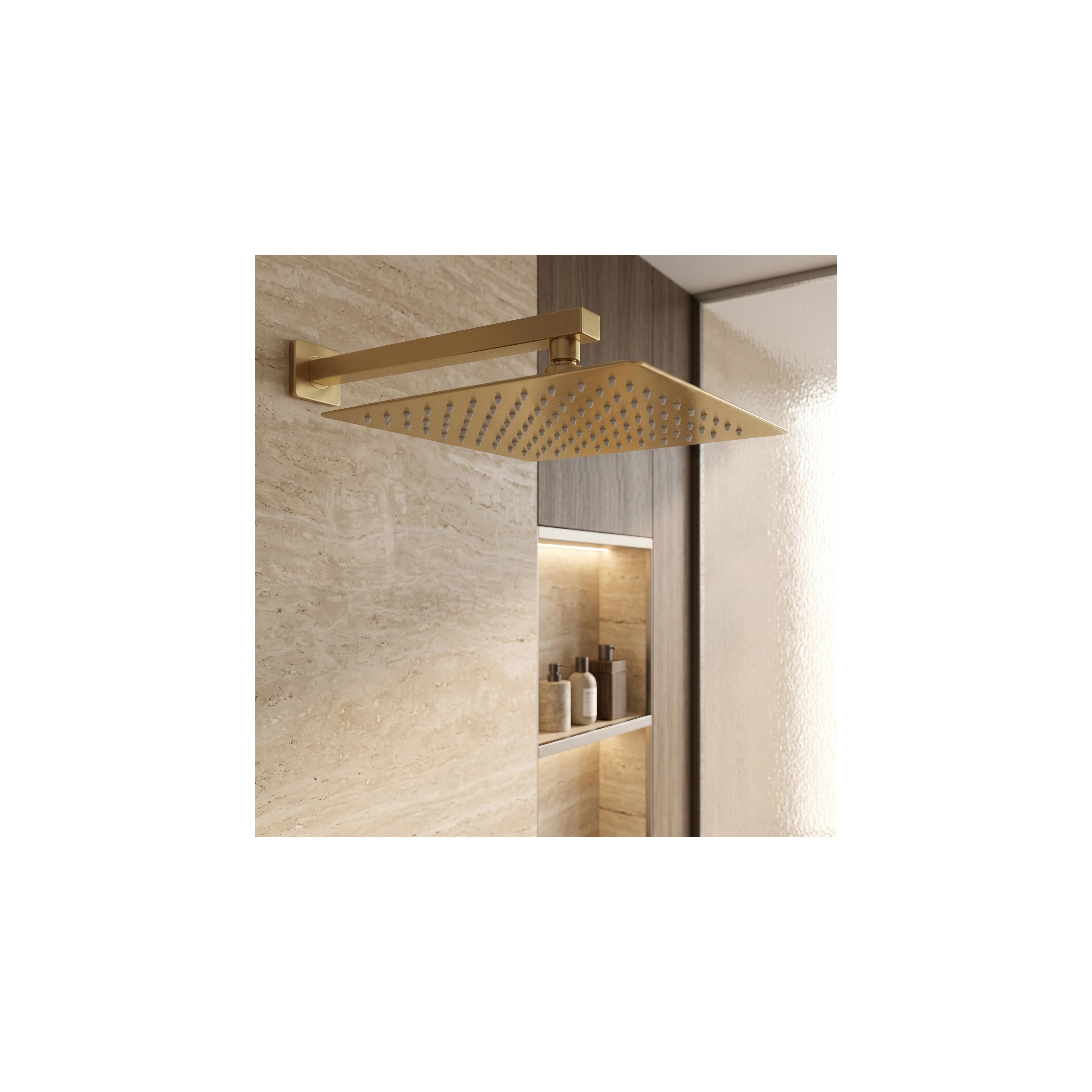 Квадратен душ пита REA JS-P015BG 30cm Brush Gold