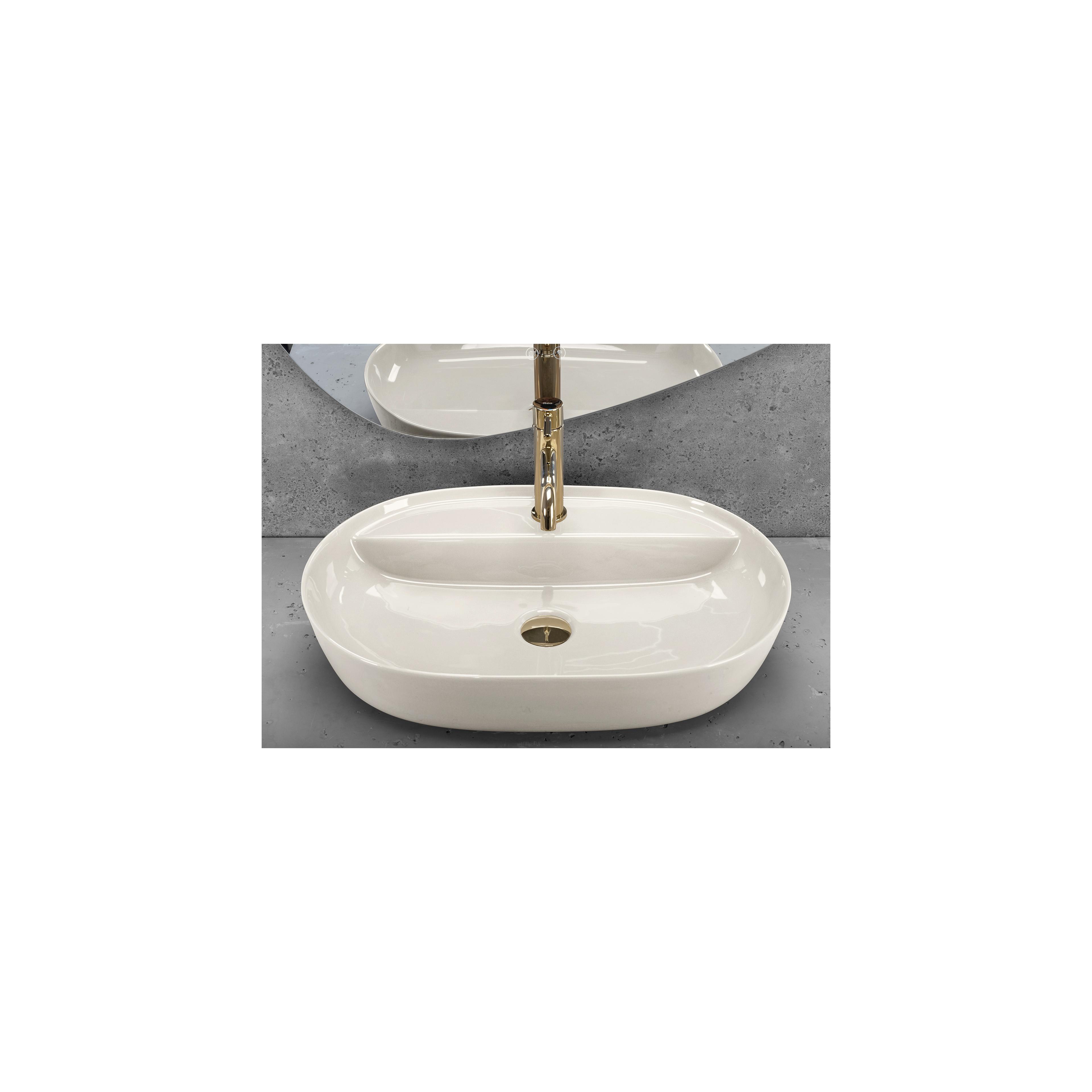 Aufsatzwaschbecken REA Aura 61 Ecru Shiny