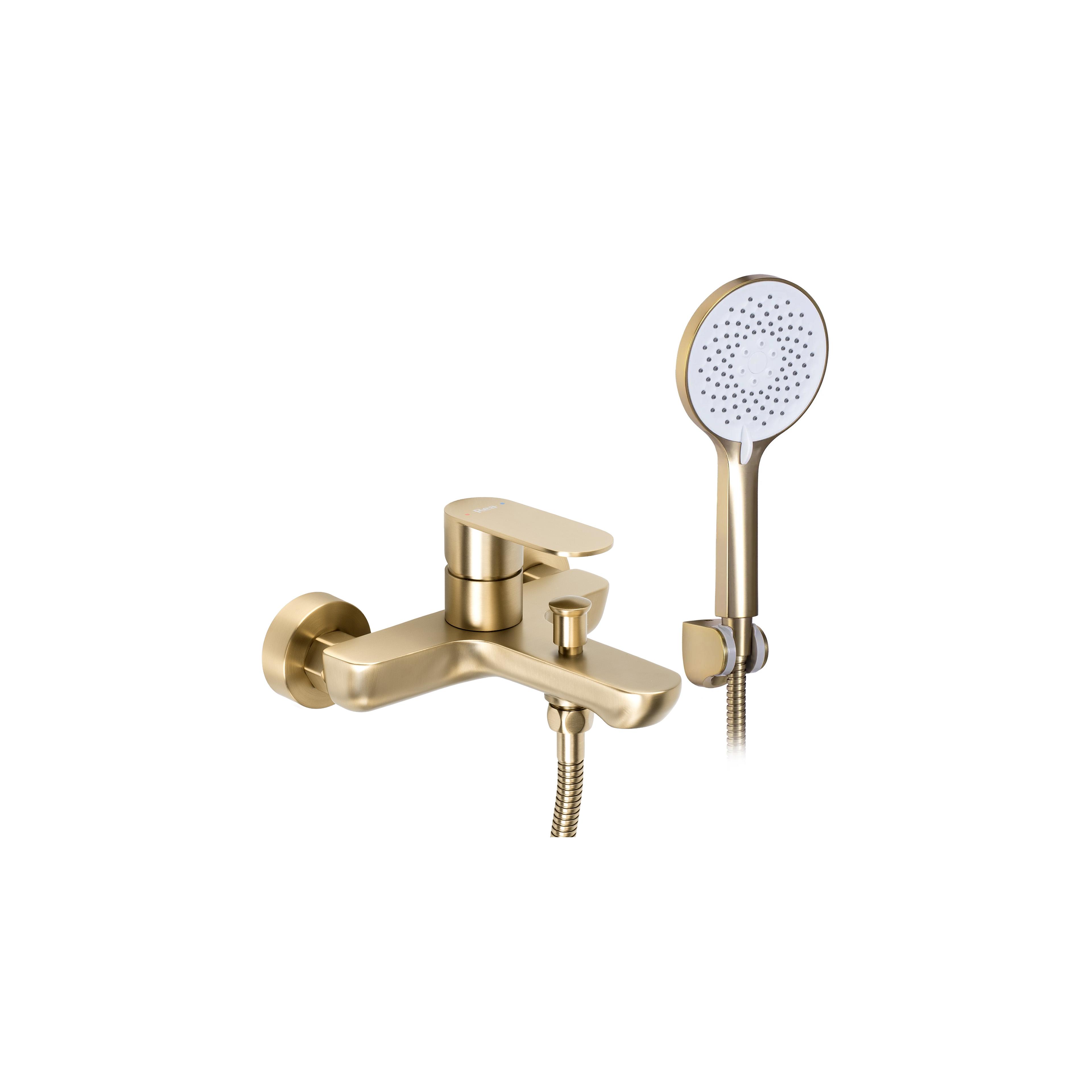 Badkarsblandare REA Logan Brush Gold