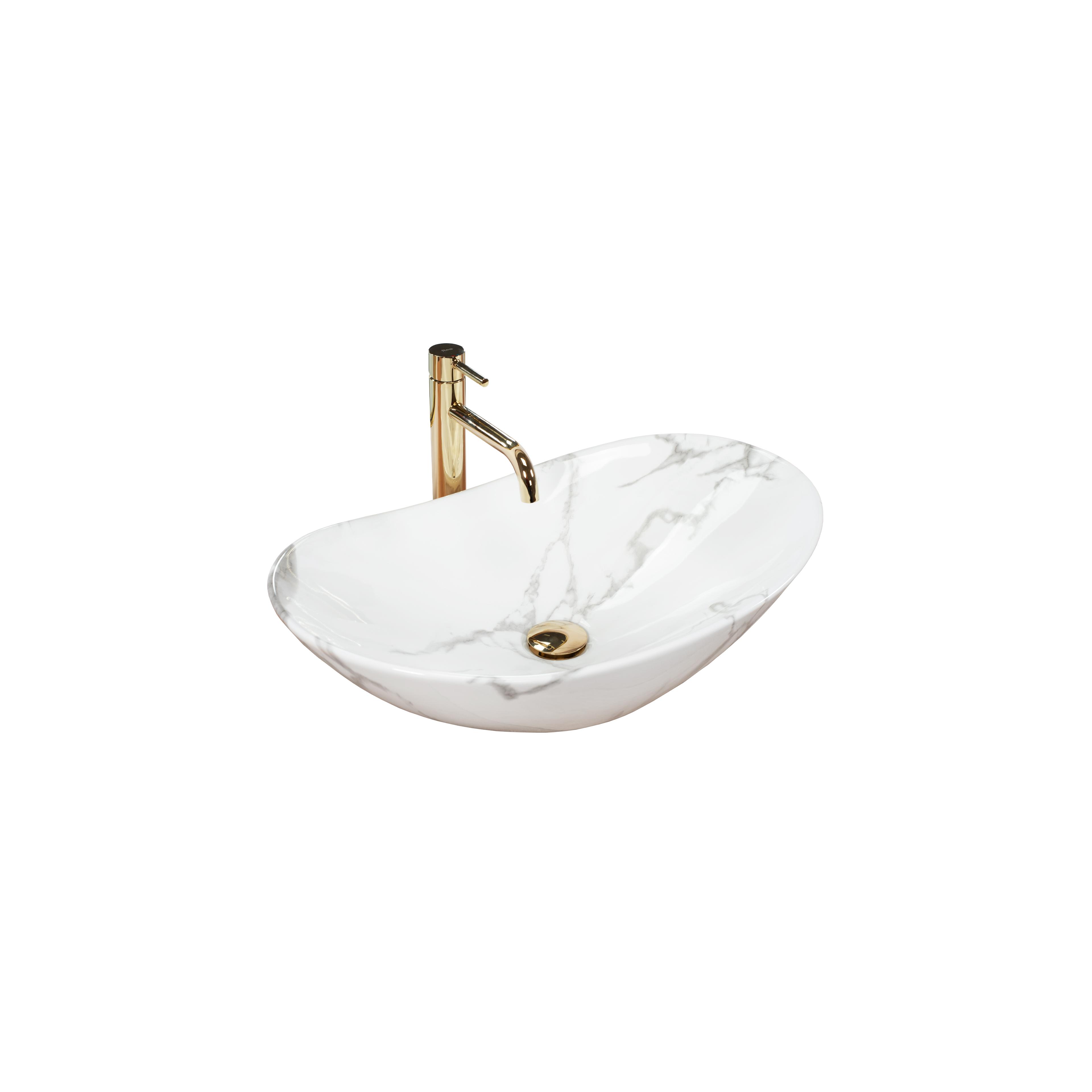 Aufsatzwaschbecken REA Royal Marmo Shiny