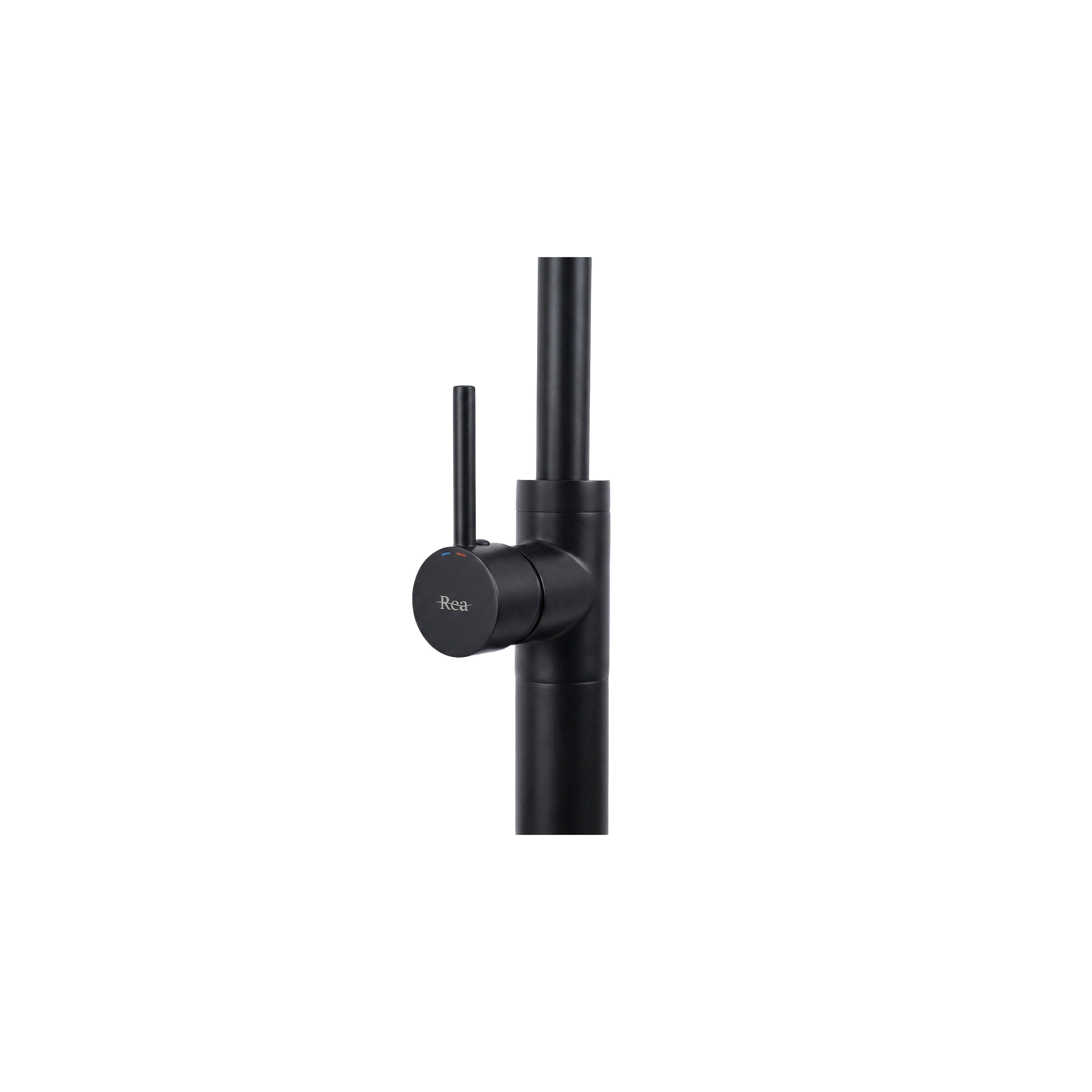 Basin mixer Rea Lungo Black