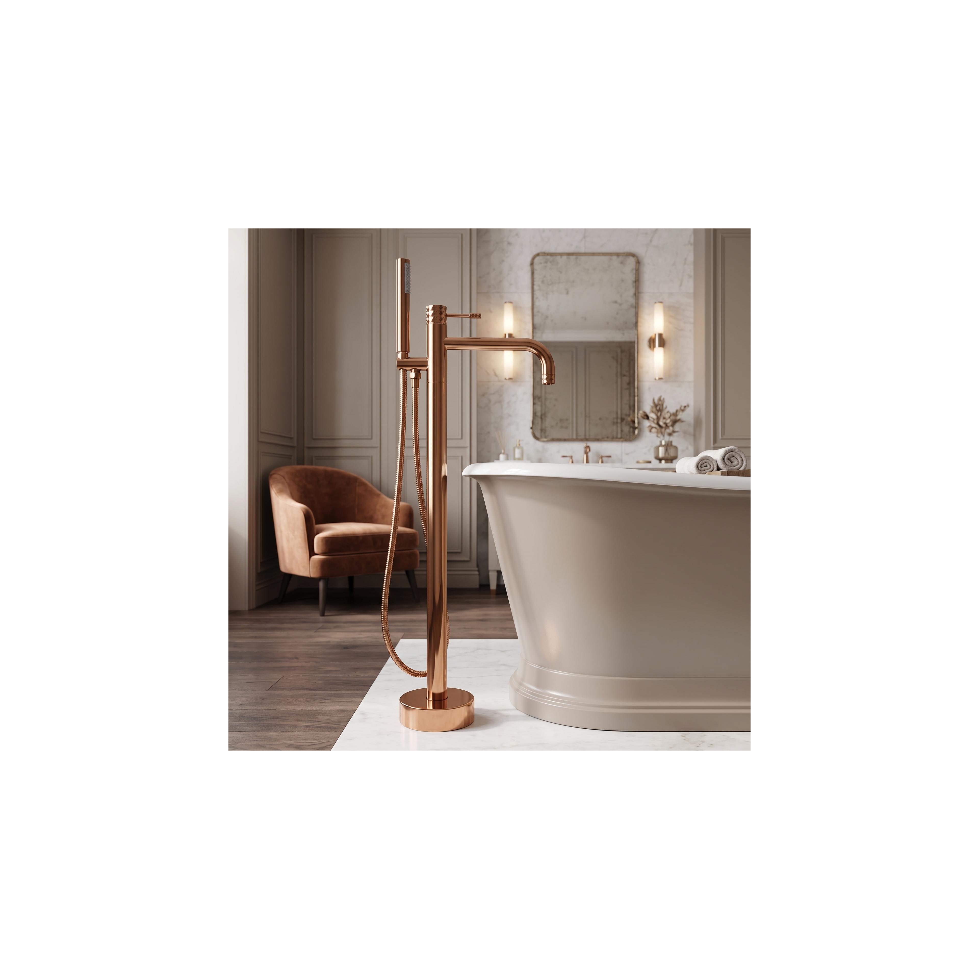 Free-standing faucet Rea Lungo Diamond Copper