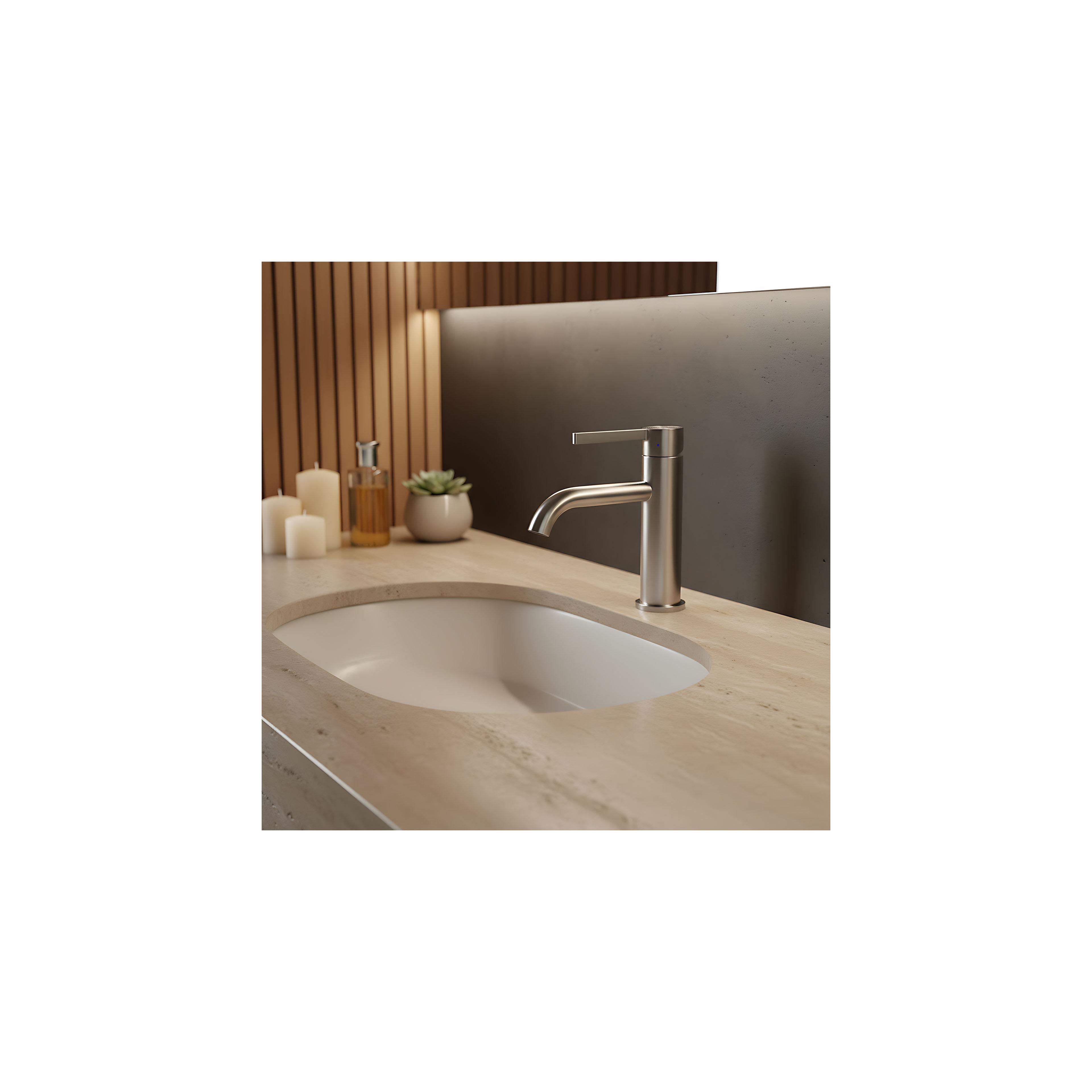 Bathroom faucet Rea Foster Brush Nickel Low