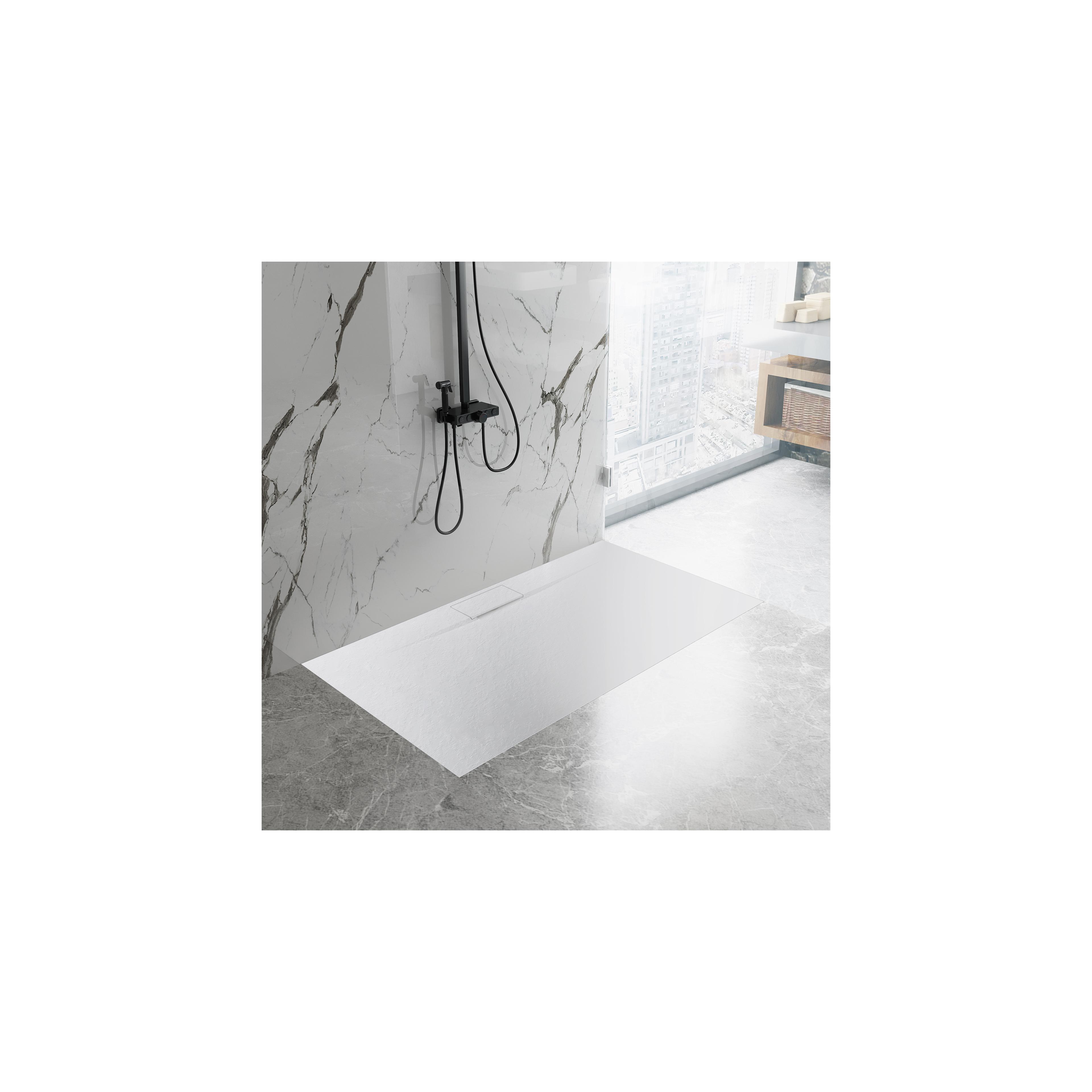 Sprchová vanička REA Bazalt Long White 90x120