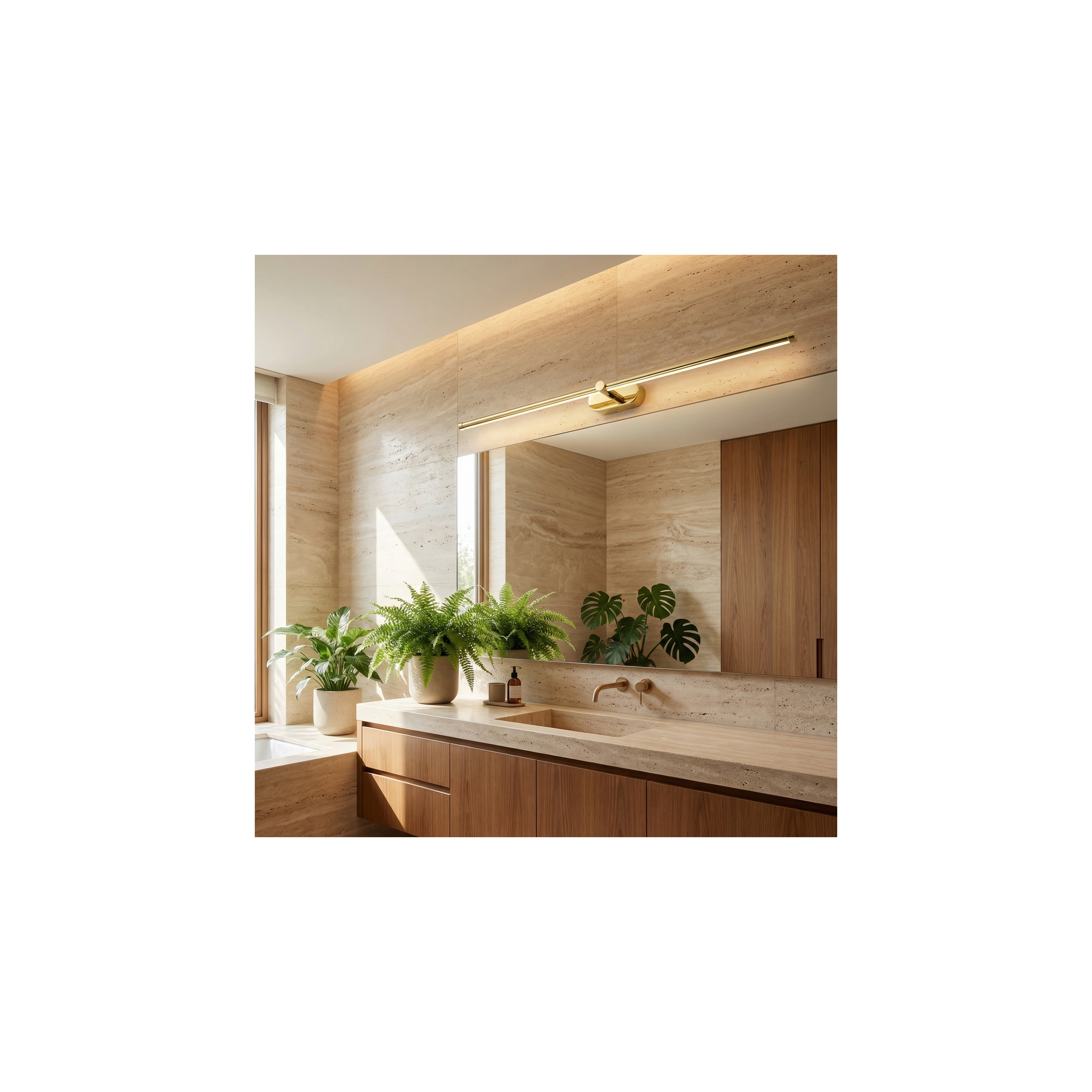 Bad LED-Wandleuchte APP1891-1W 80 cm GOLD