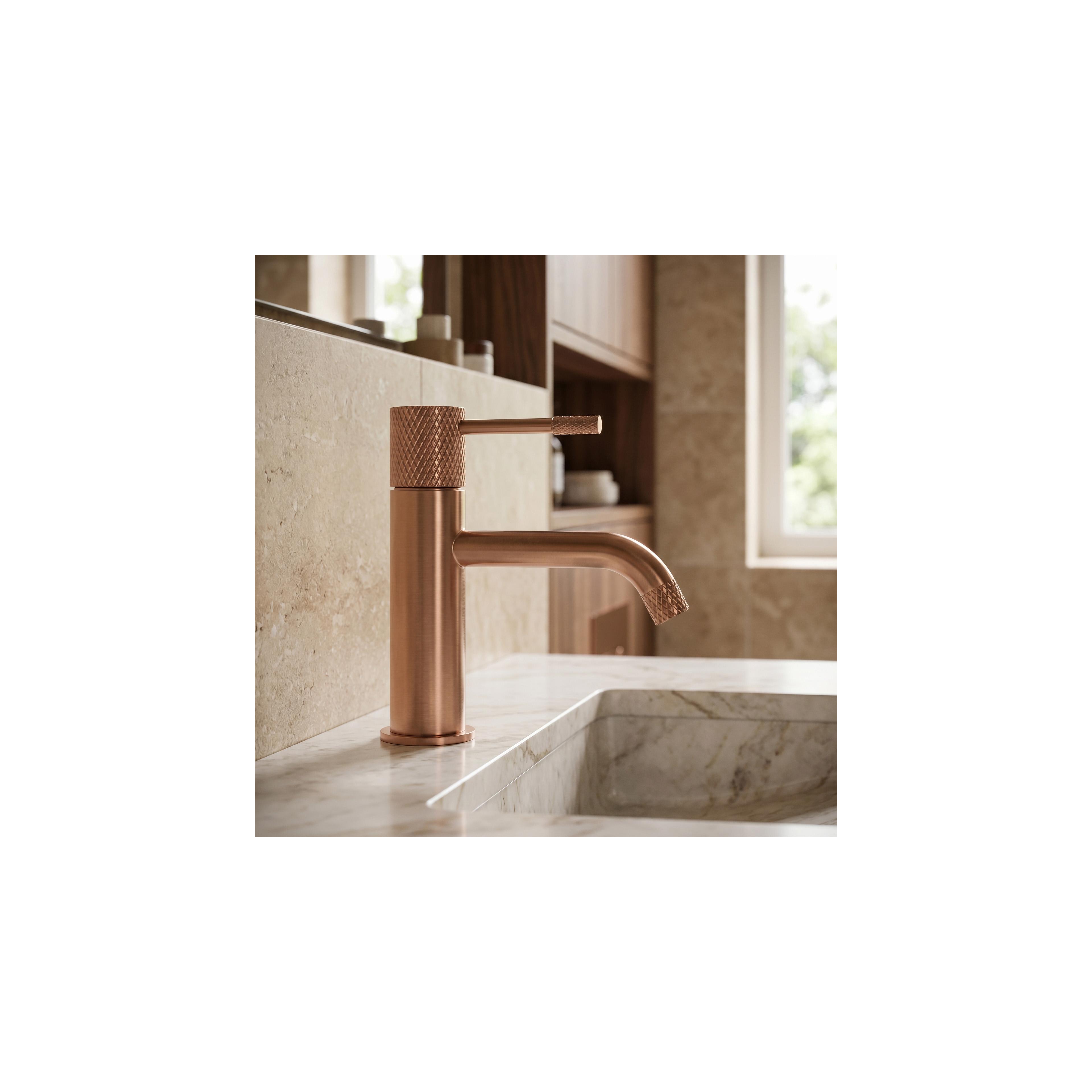 Waschbeckenarmatur Rea Venti Brush Copper Low