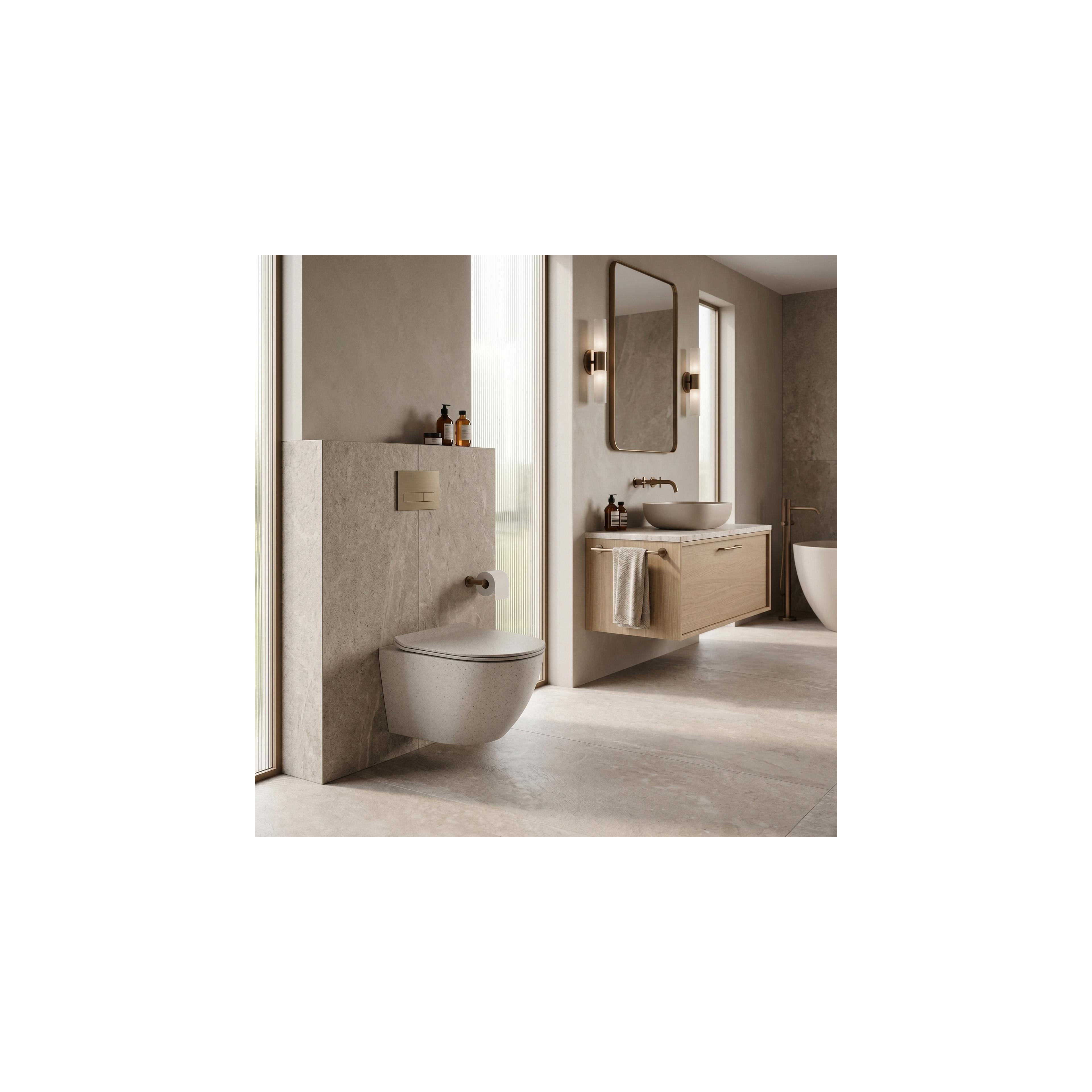 Toilet bowl REA Carlo Mini Tornado Greige