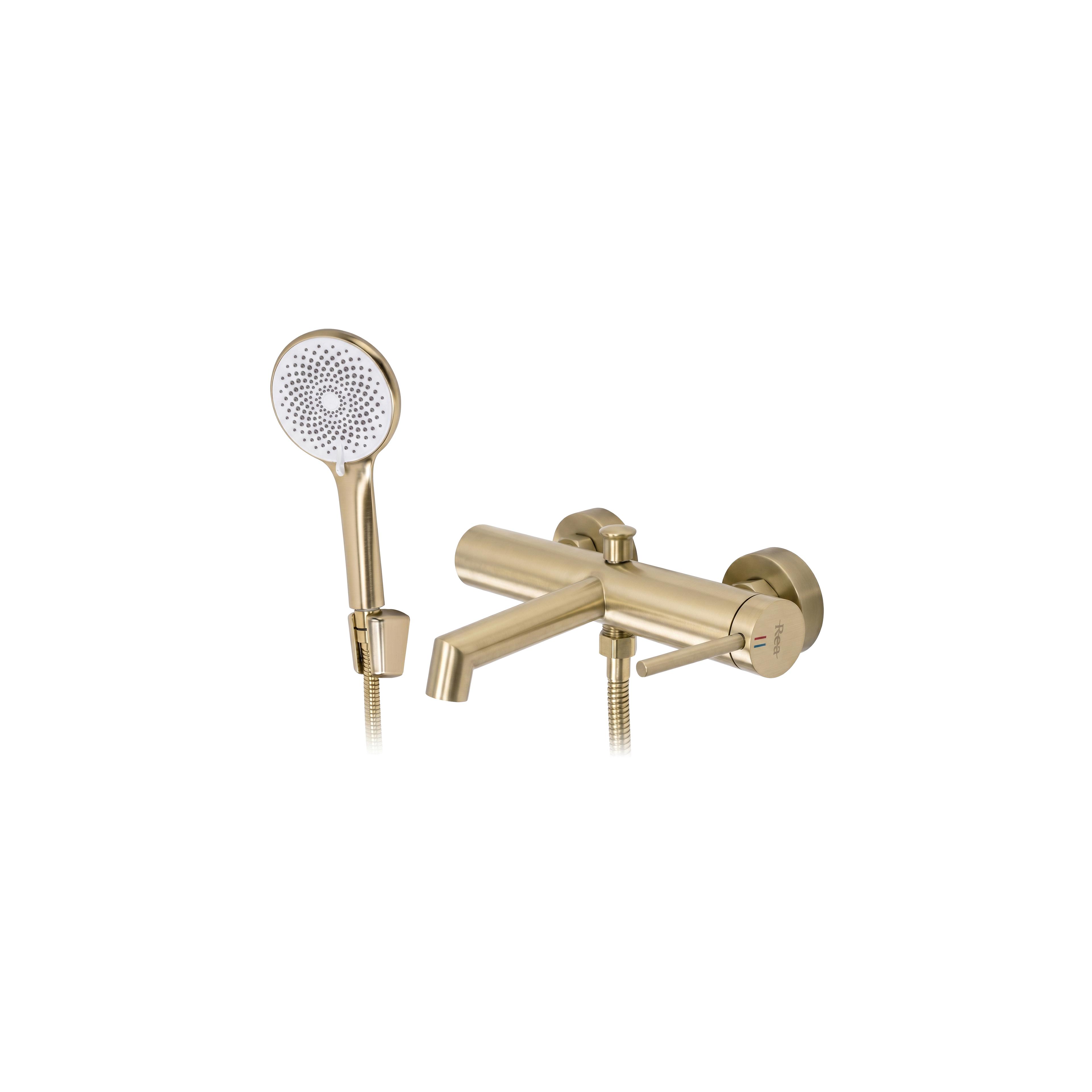 Wannenarmatur Rea Foss Gold Brush