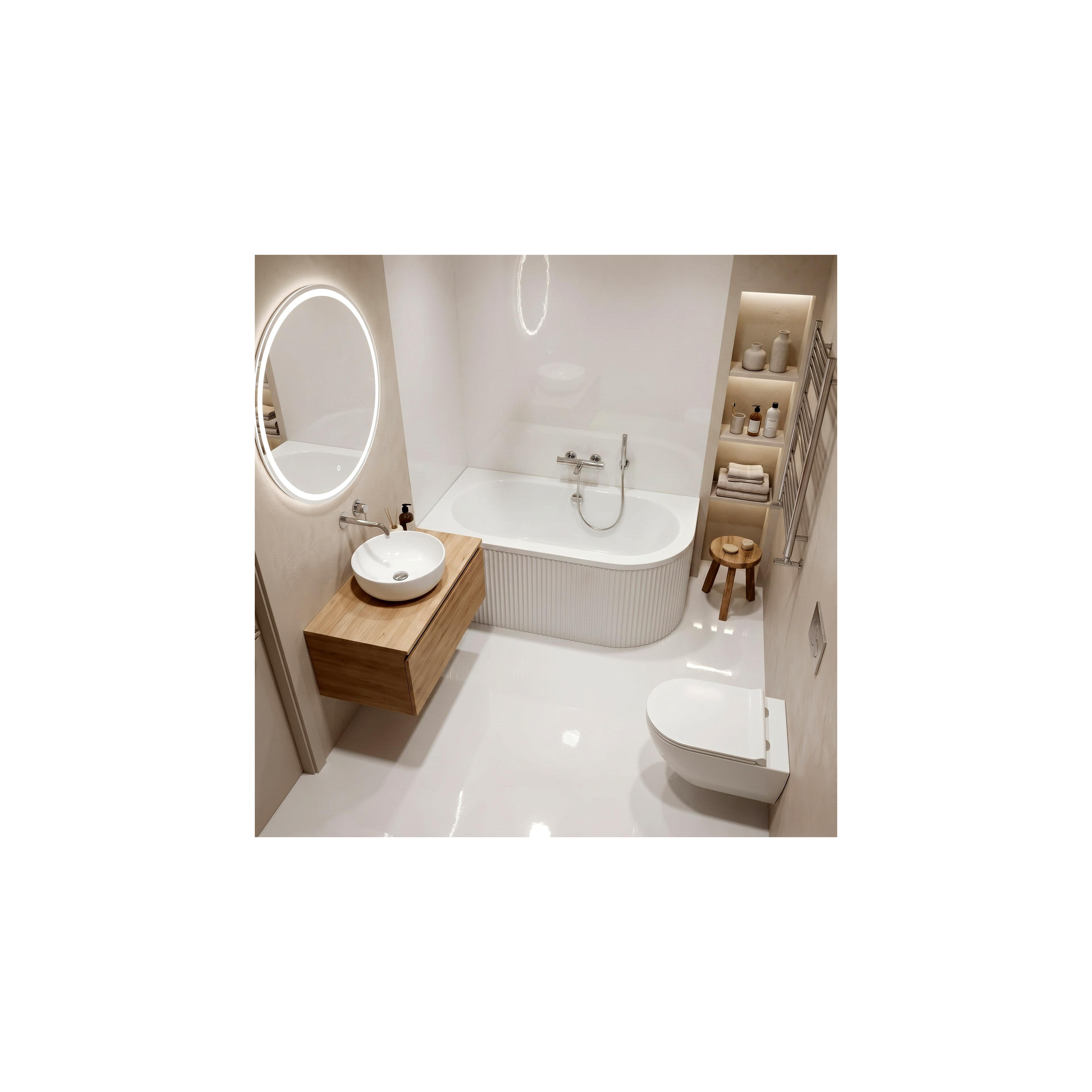 Acryl Eckbadewanne Rea Orion Stripe Right 150cm