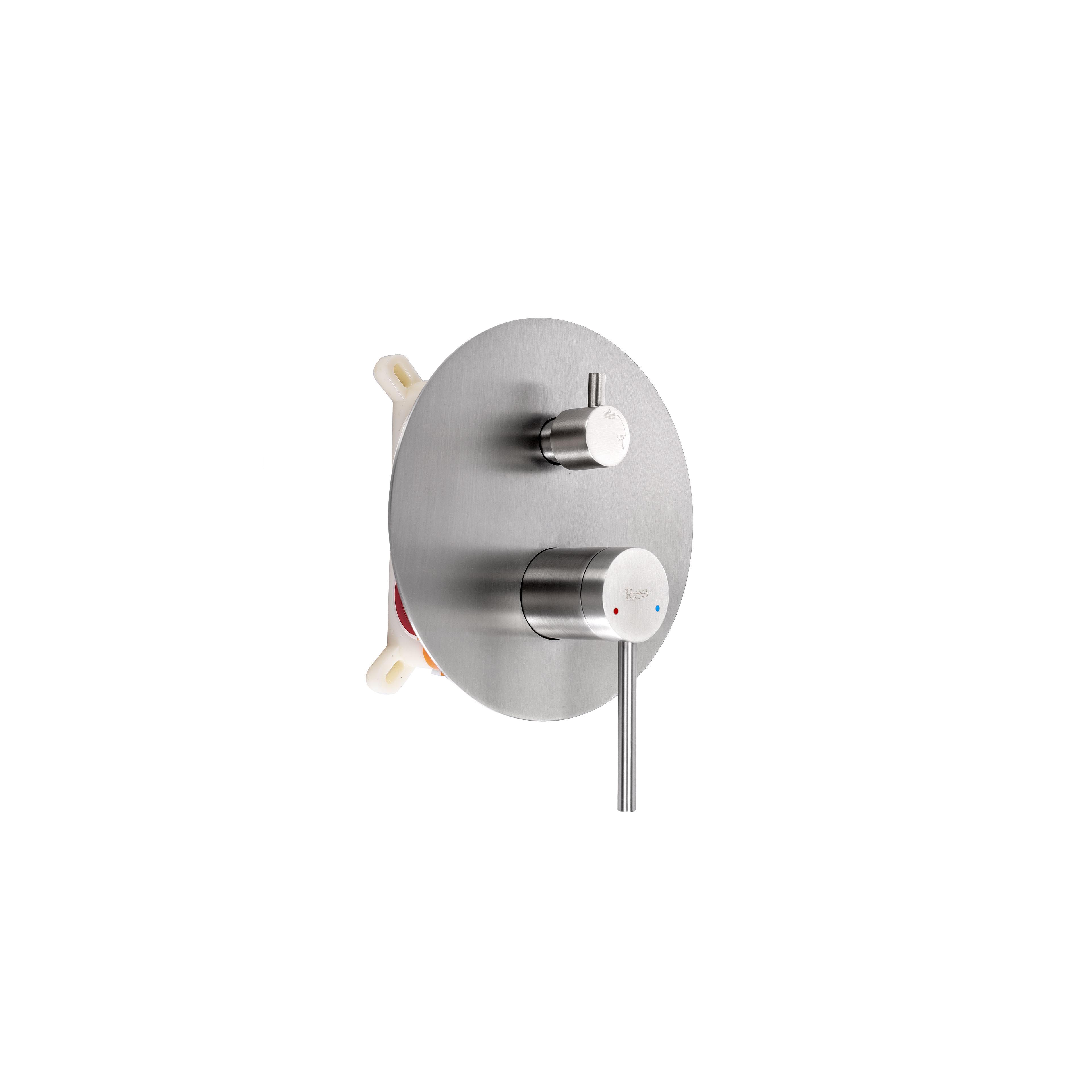 Kit de douche encastré Rea Foss Clif Nickel Brush + BOX