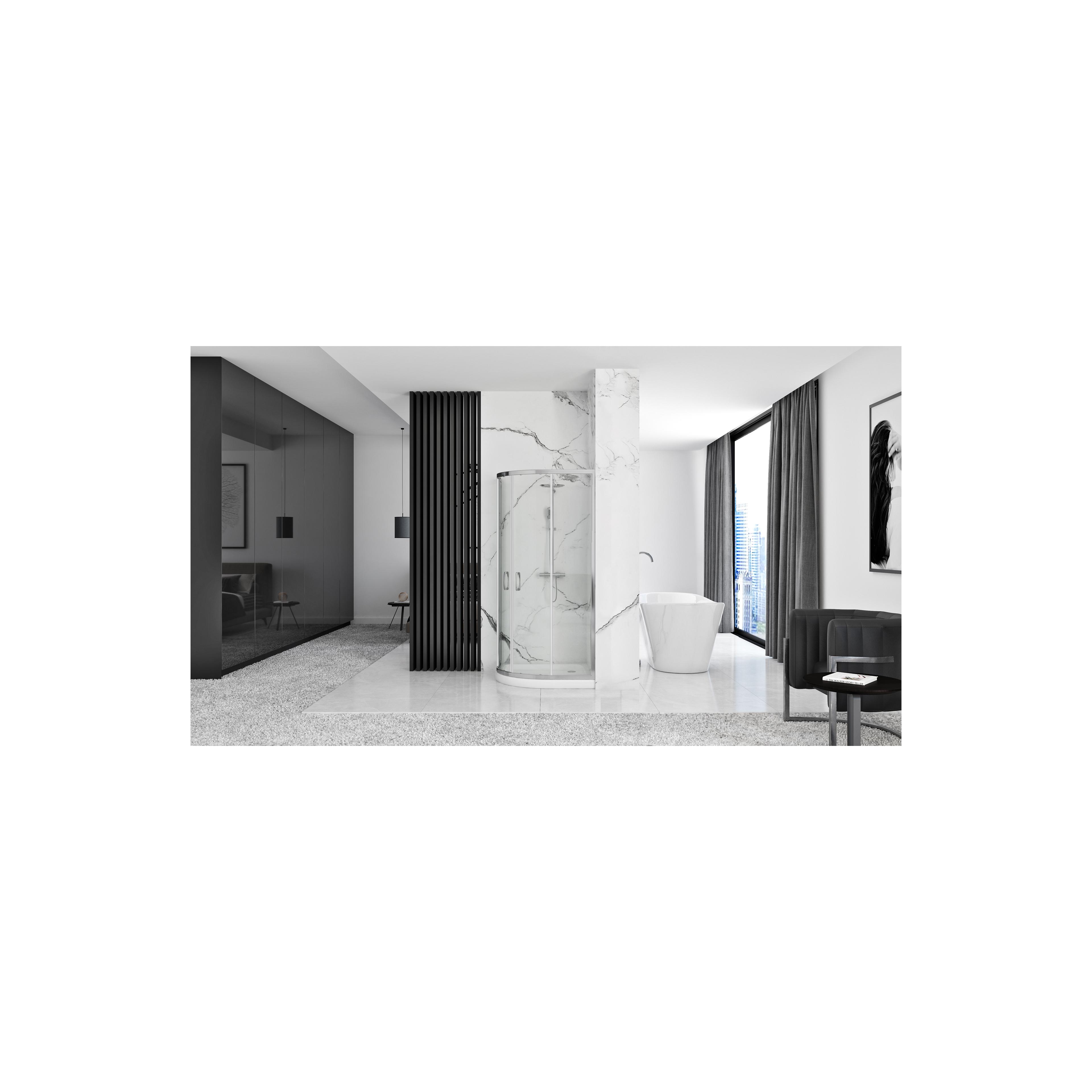 Duschkabine REA Look Chrome 80x80