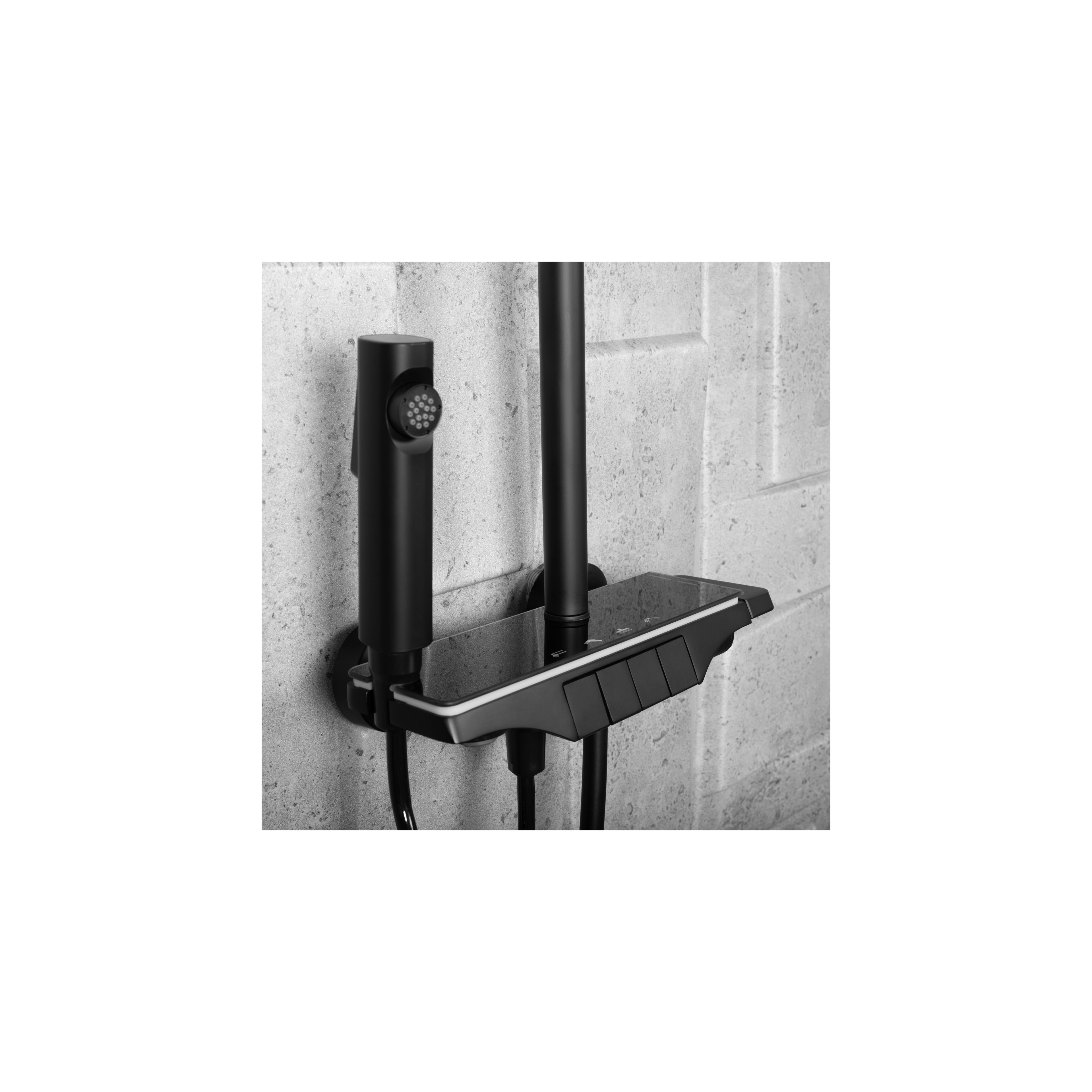 Shower set REA Savio Led Black
