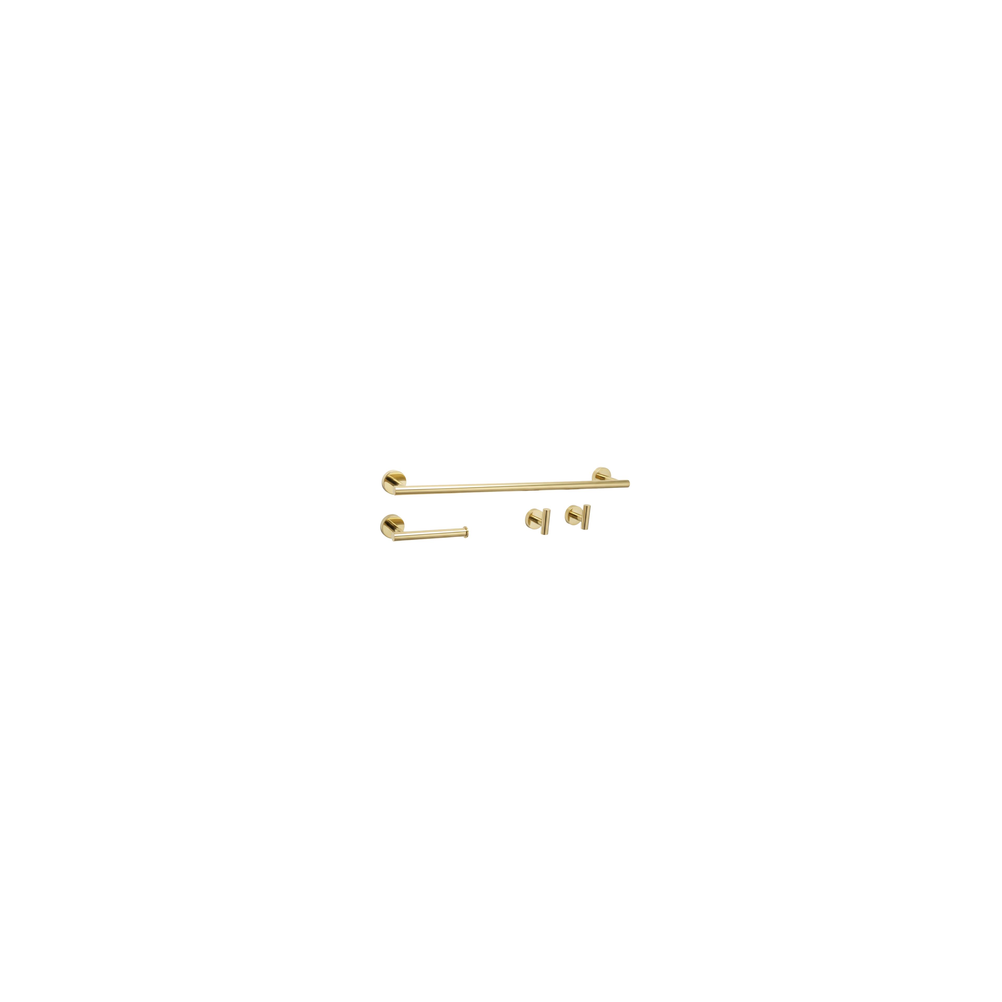 Badezimmer-Accessoire-Set Ari Gold  4-teilig