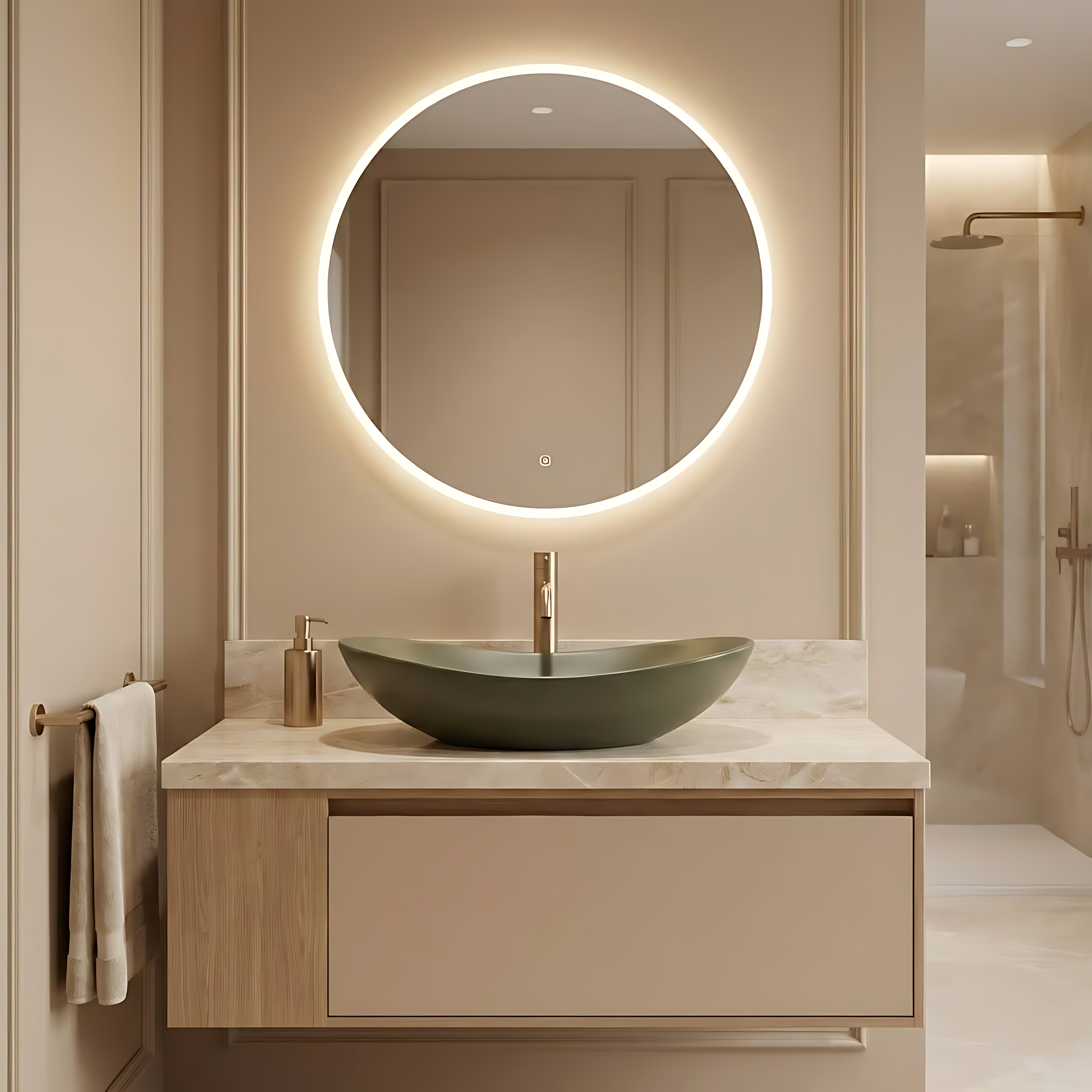 Countertop Basin Rea Royal Olive Matt