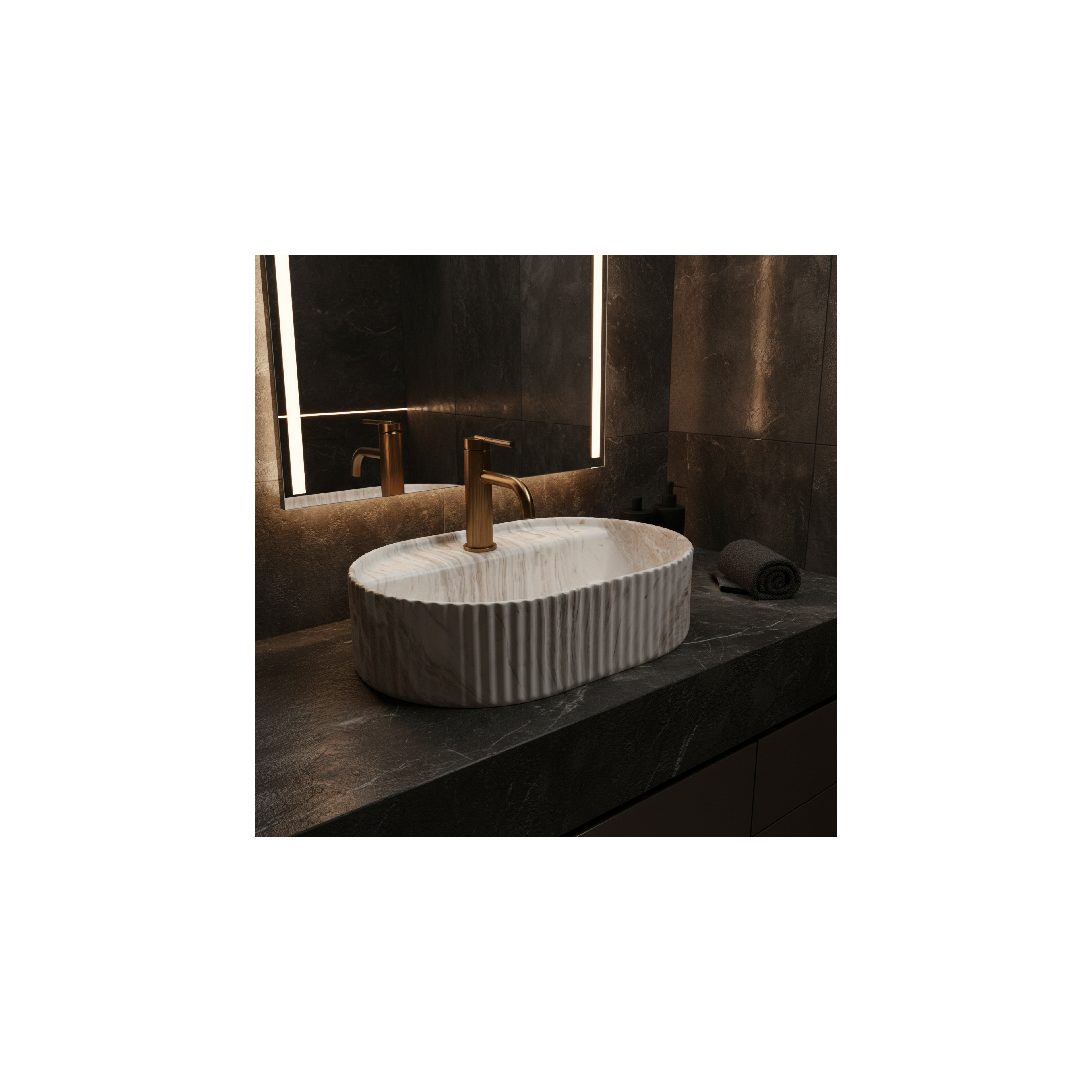 Countertop washbasin Rea Marcela 50 Saturn