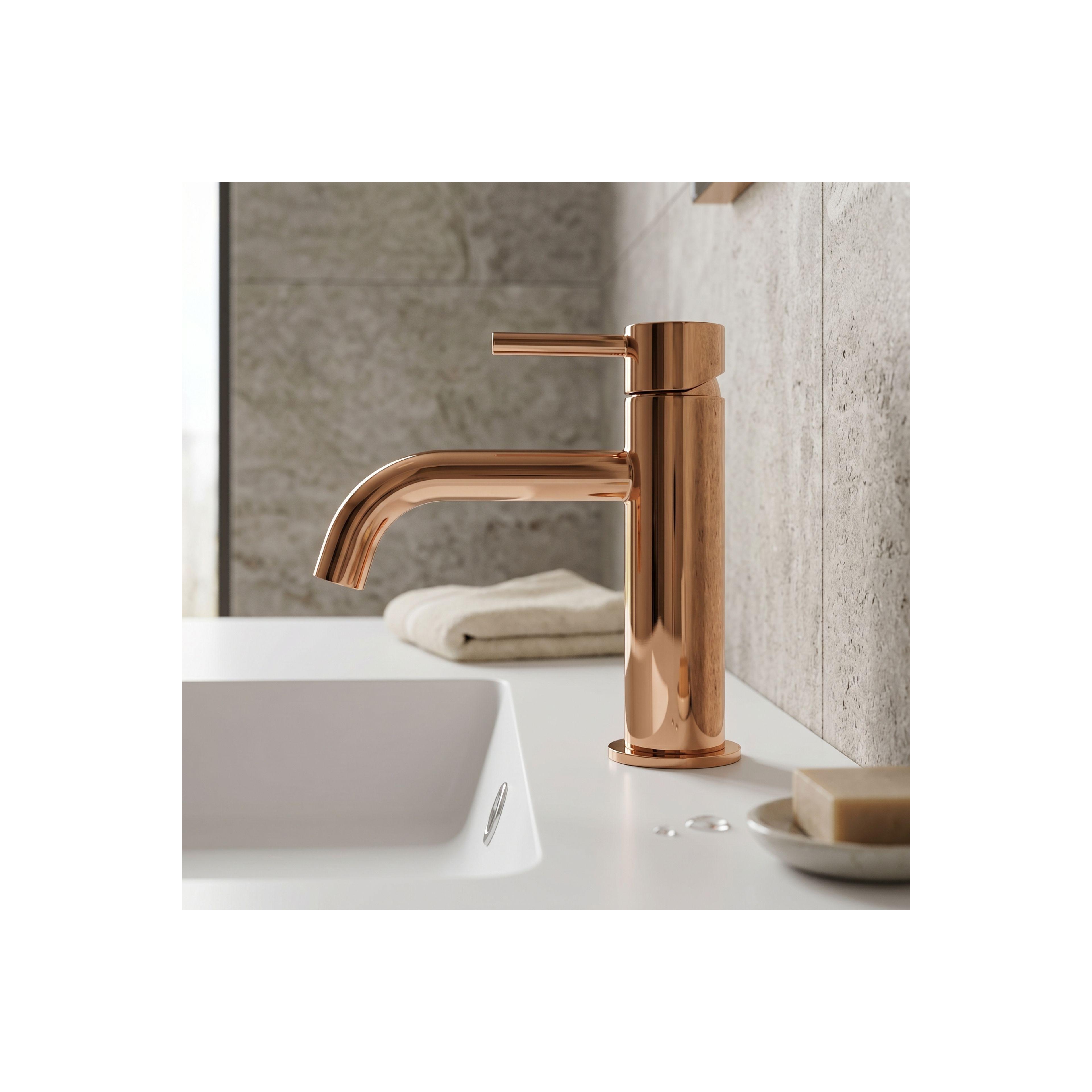Bathroom faucet Rea Lungo Copper Low