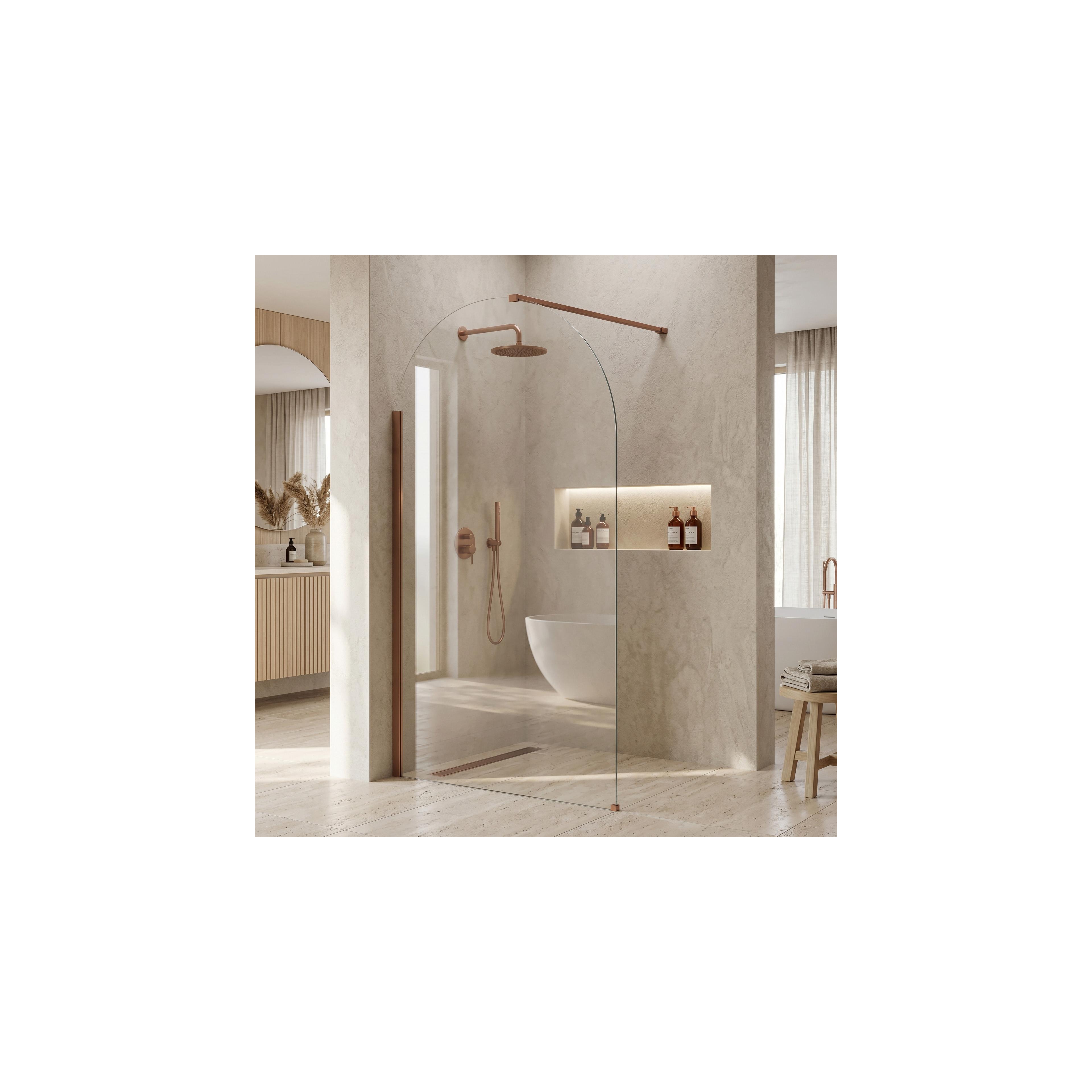 Duschwand Rea Heaven Brush Copper 120