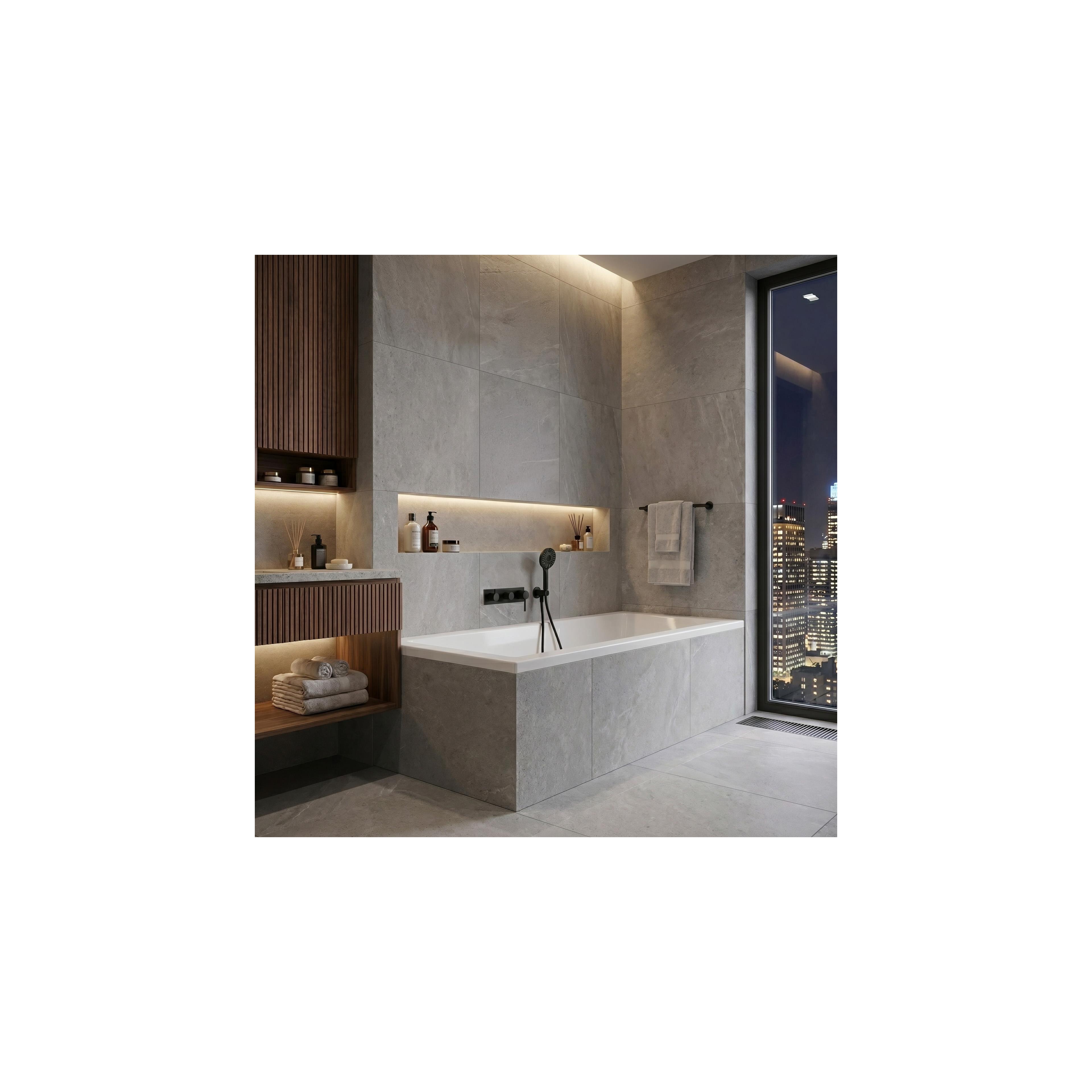 Acryl-Einbaubadewanne Rea Prima 140