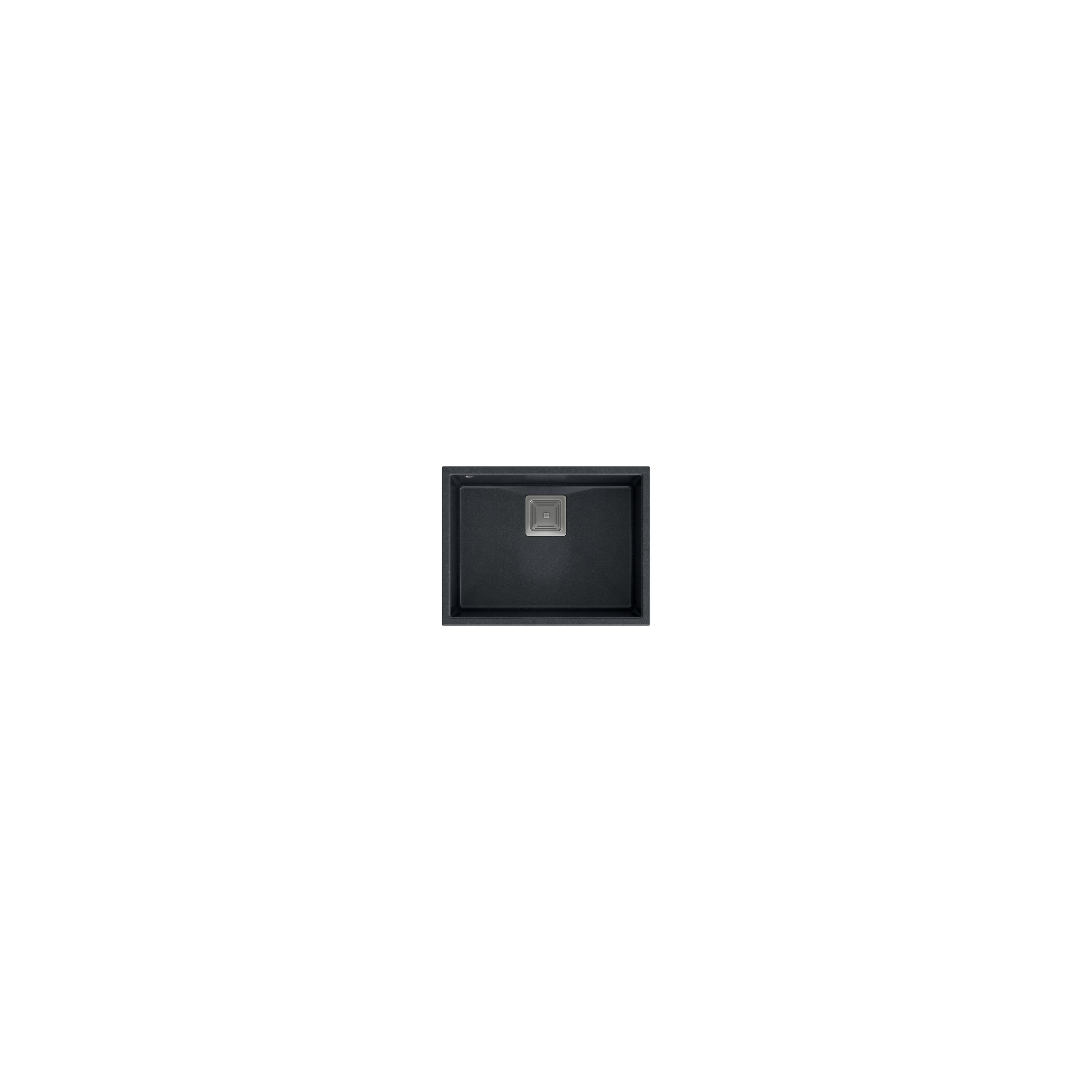 Granitspülbecken DAVID 50 Black Metallic