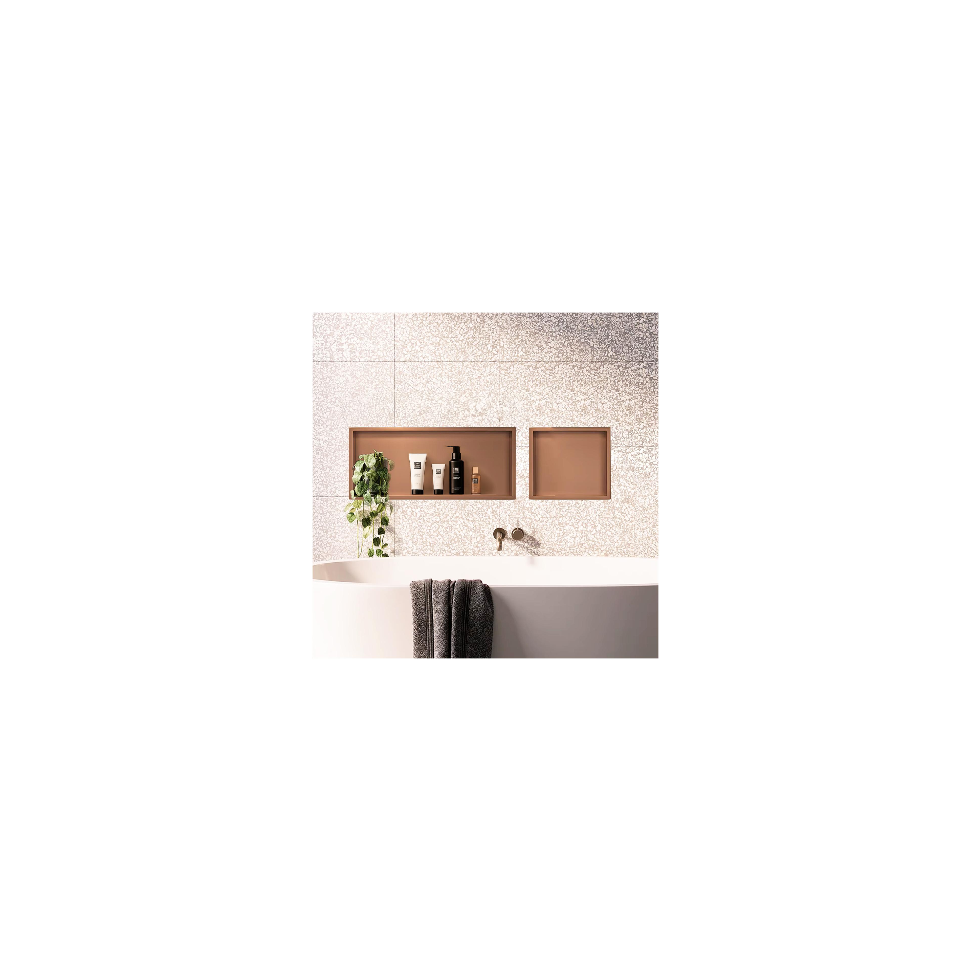 bathroom shelf 30x60 brush copper