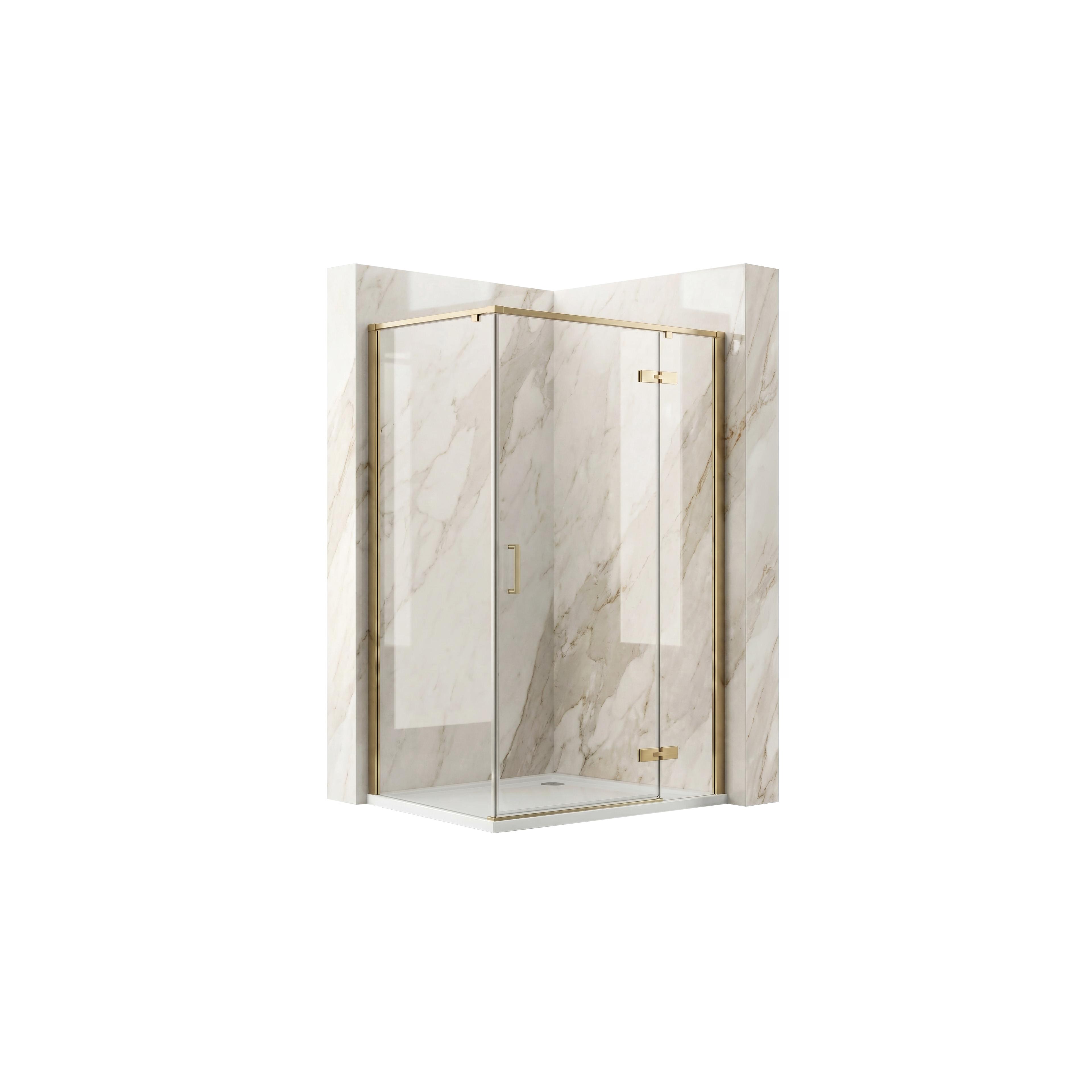 Duschkabine Rea Bruno 120x90 Brush Gold