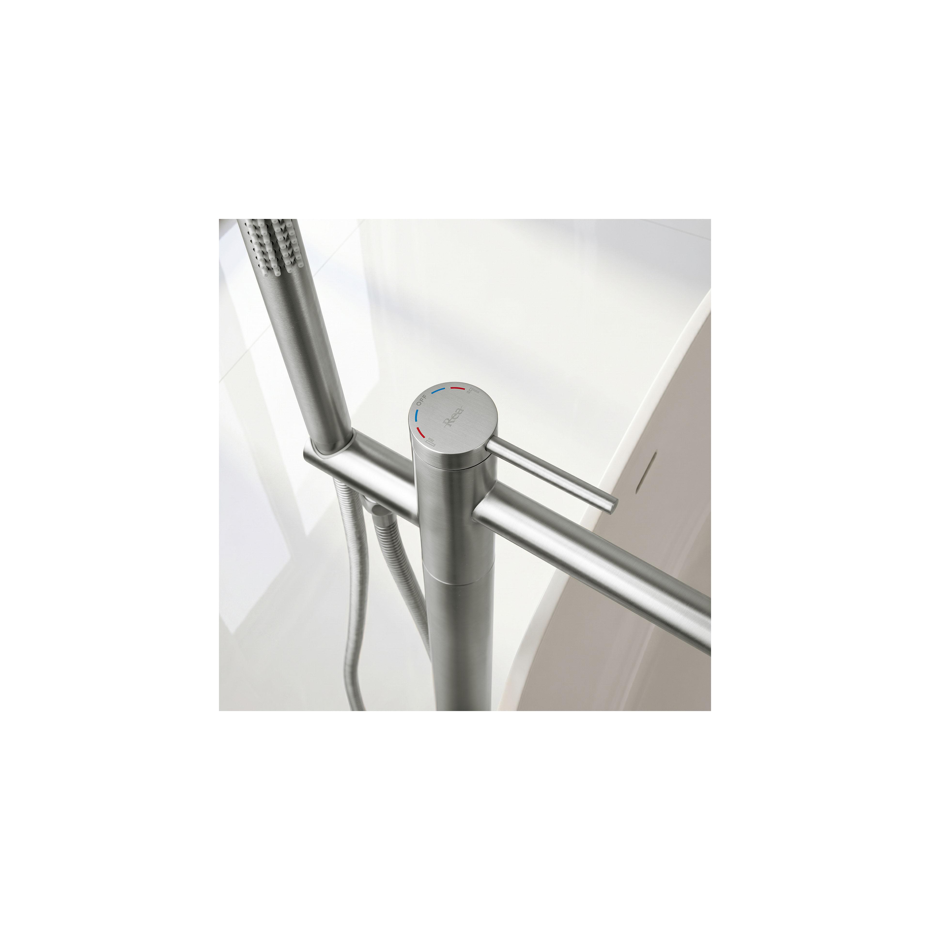 Frei stehende Armatur Rea Clif Brush Nickel