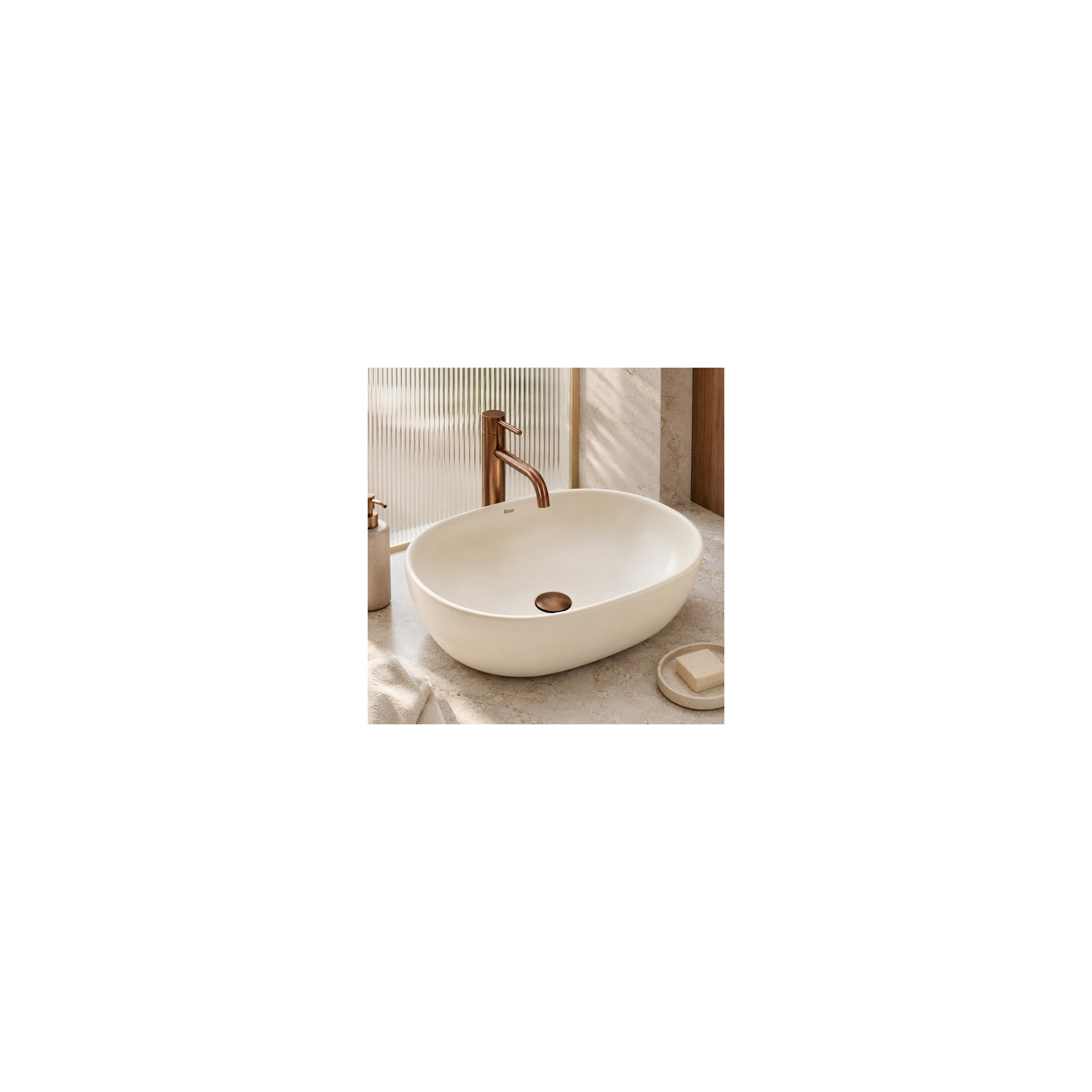 Countertop washbasin Rea Focus Creme