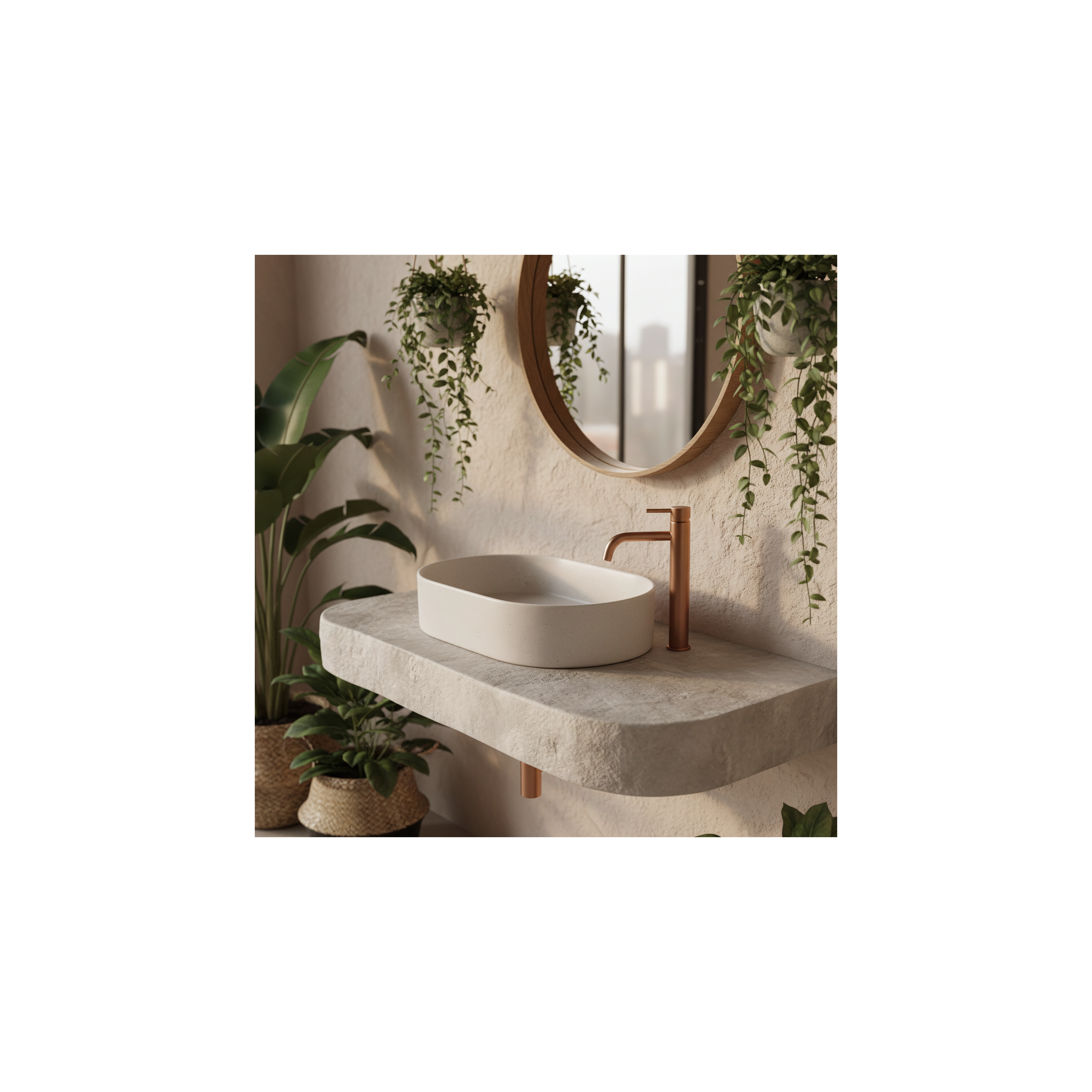 Aufsatzwaschbecken Rea Nadia 60 Sandy