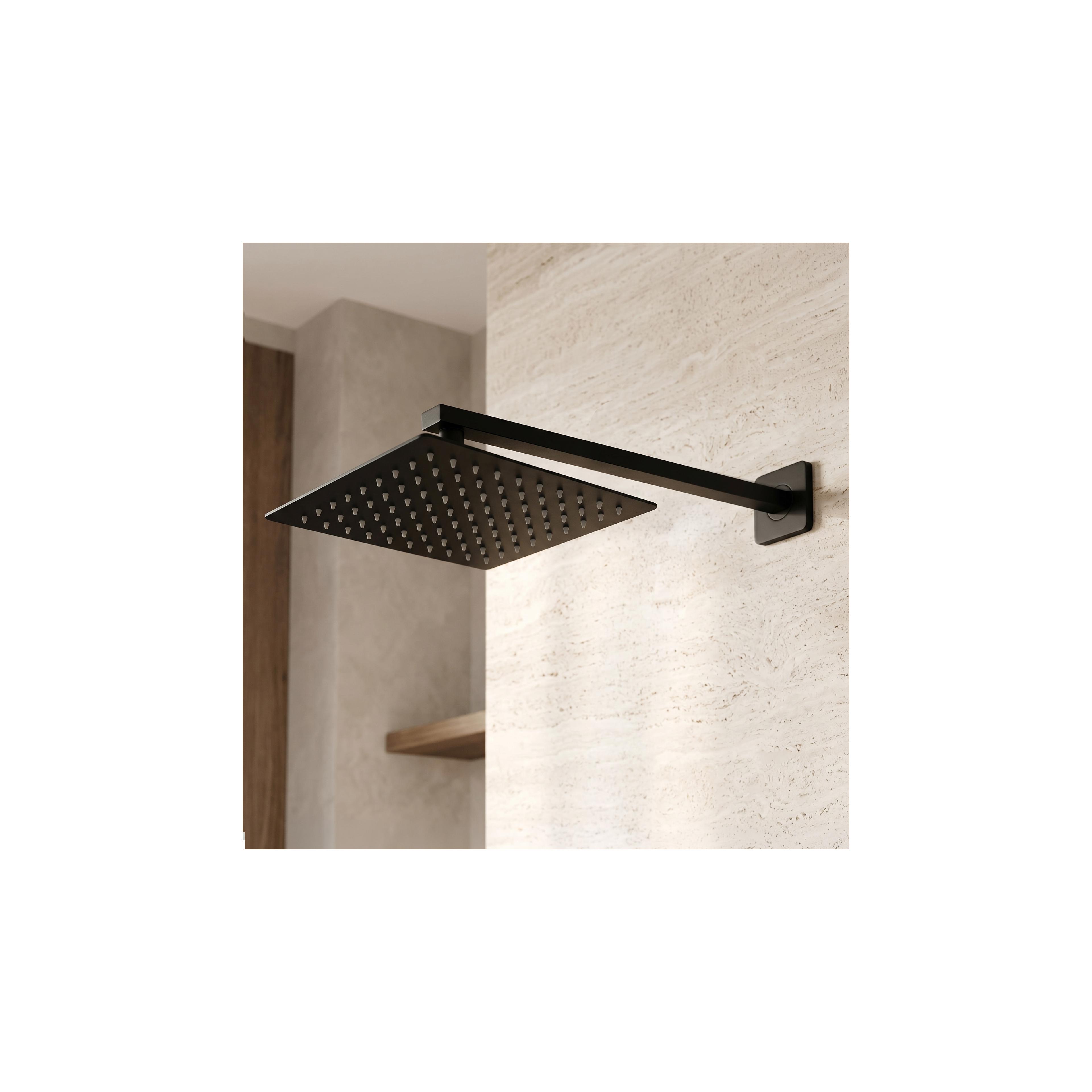 Kvadratna tuš ruža REA JS-P015B 25cm Black