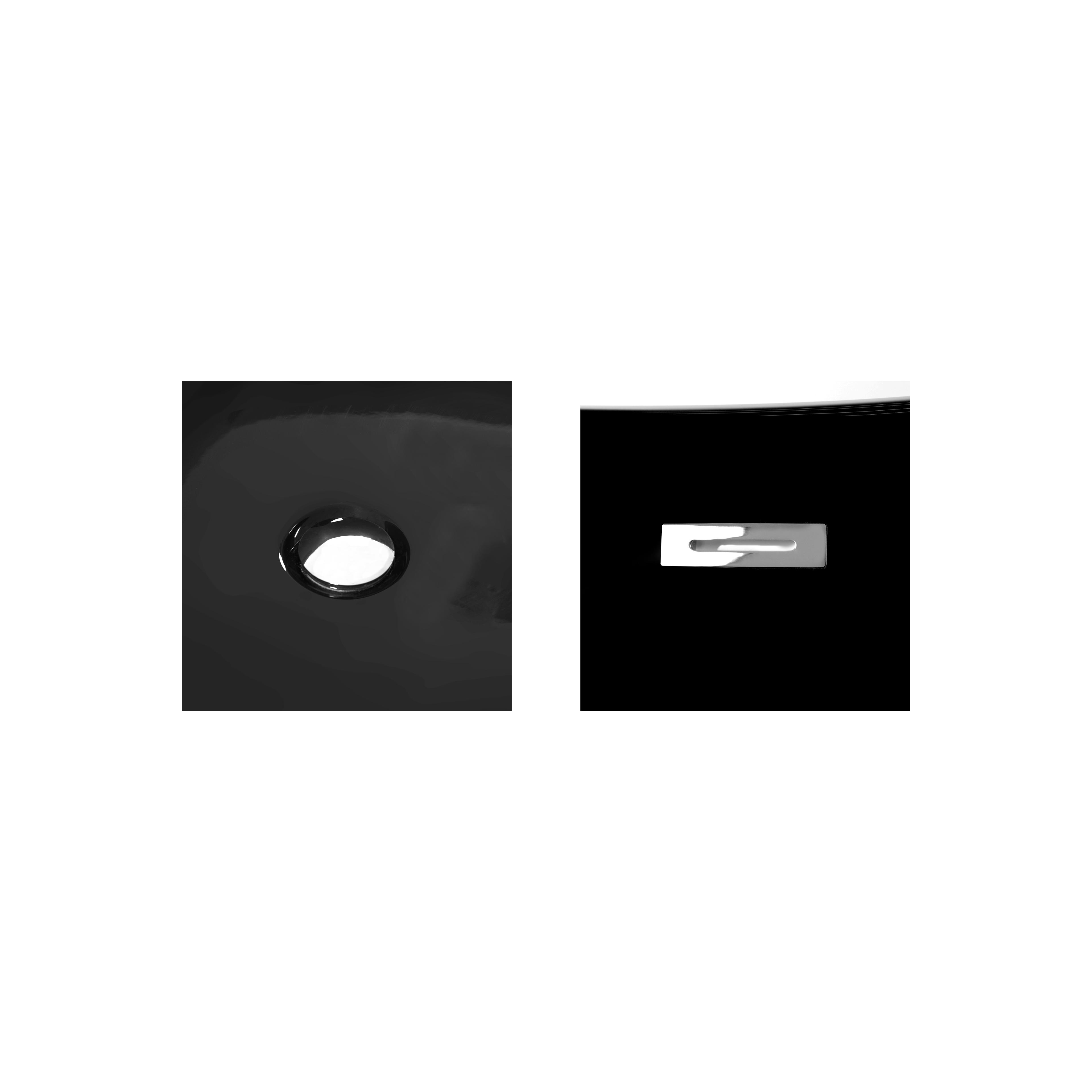 freistehende Badewanne Rea Ferrano black