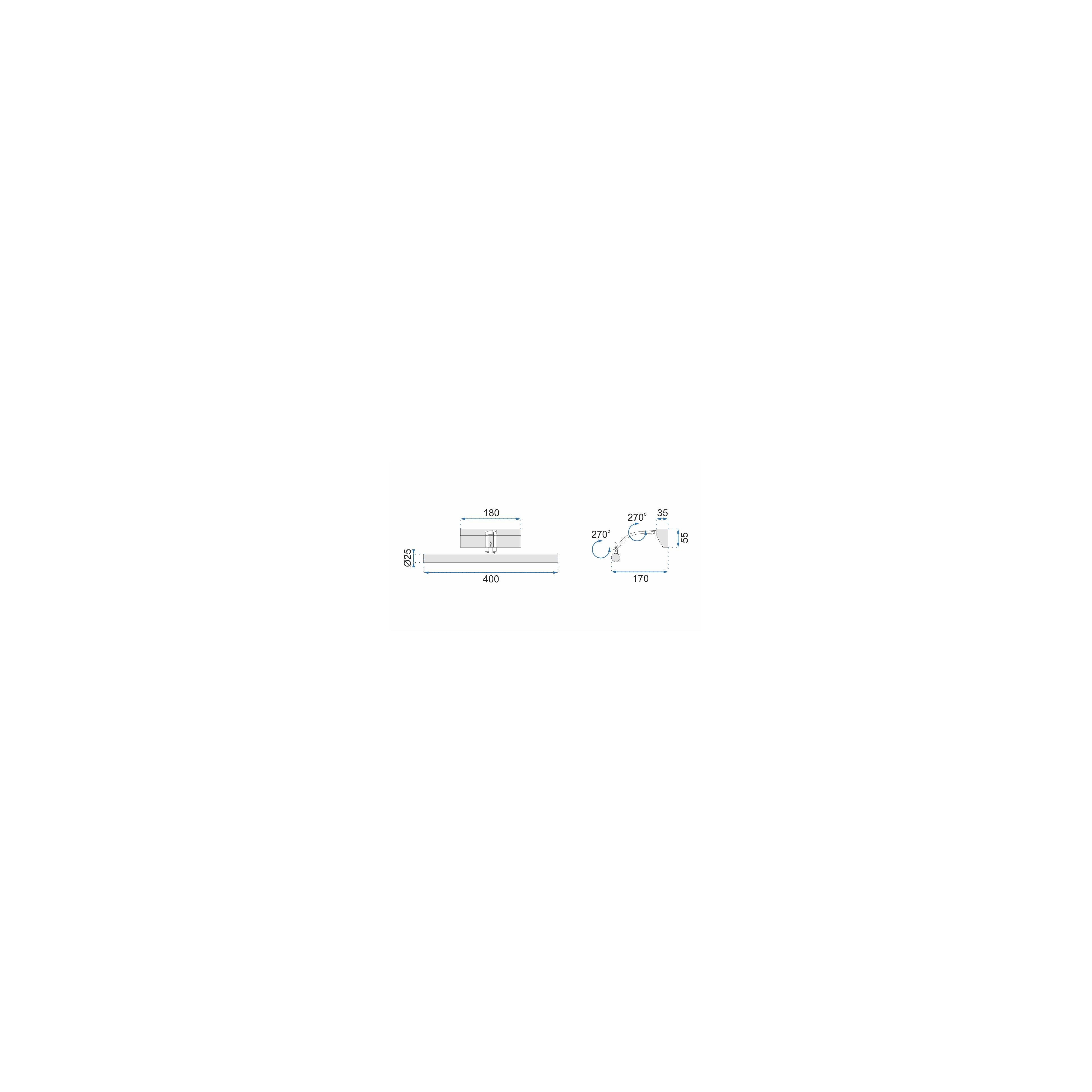 Bad Spiegelleuchte LED 5W 40CM APP364-1W chrome